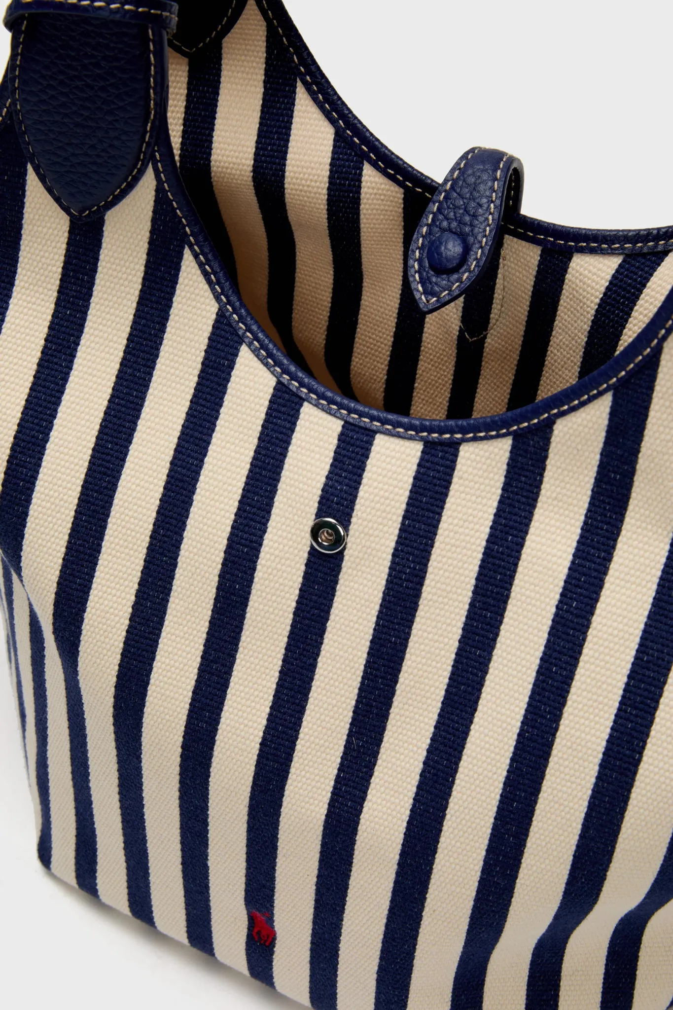 Ink and White Stripe Polo Medium Canvas Tote sold by Tuckernuck product image thumbnail 5
