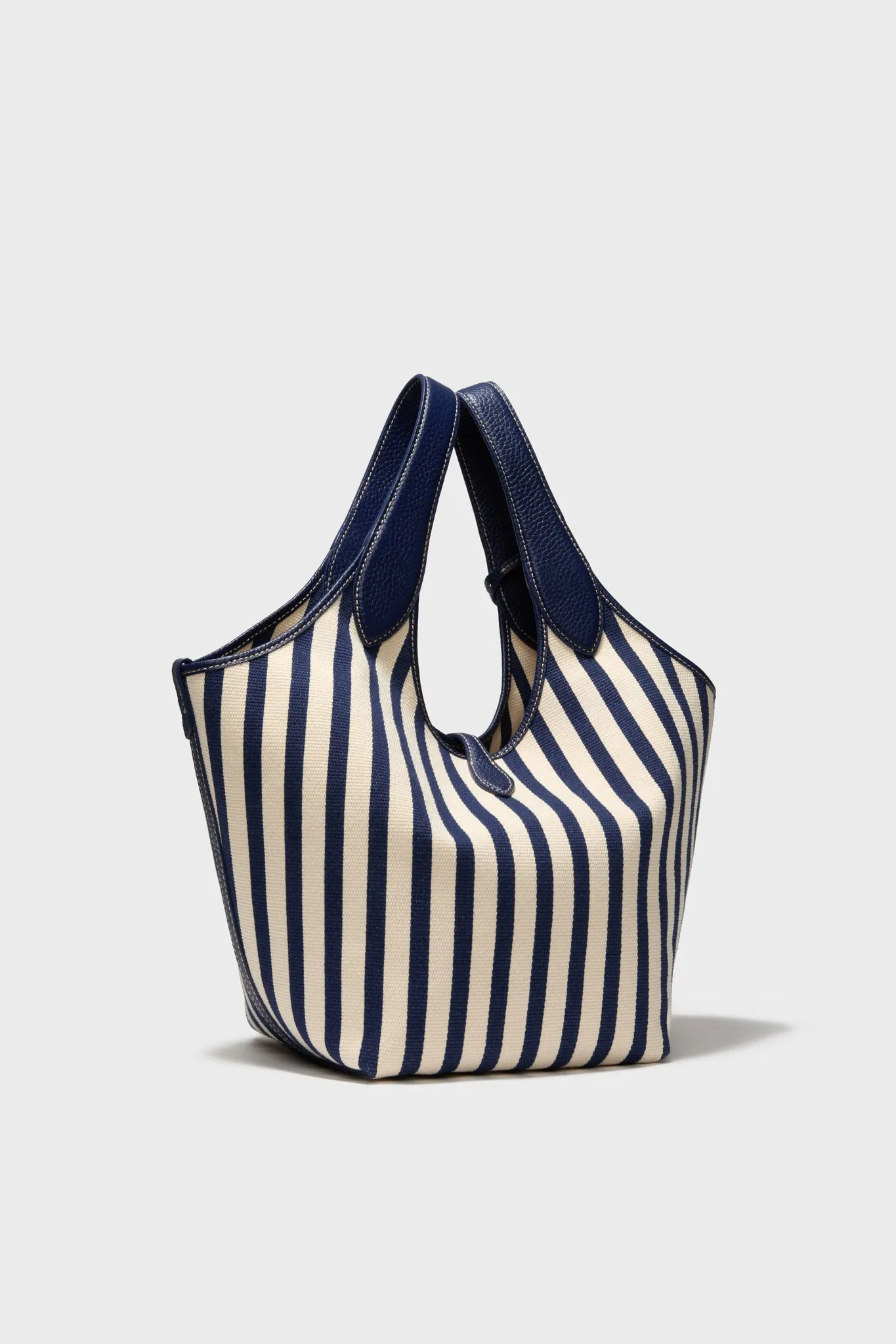 Ink and White Stripe Polo Medium Canvas Tote sold by Tuckernuck product image thumbnail 4