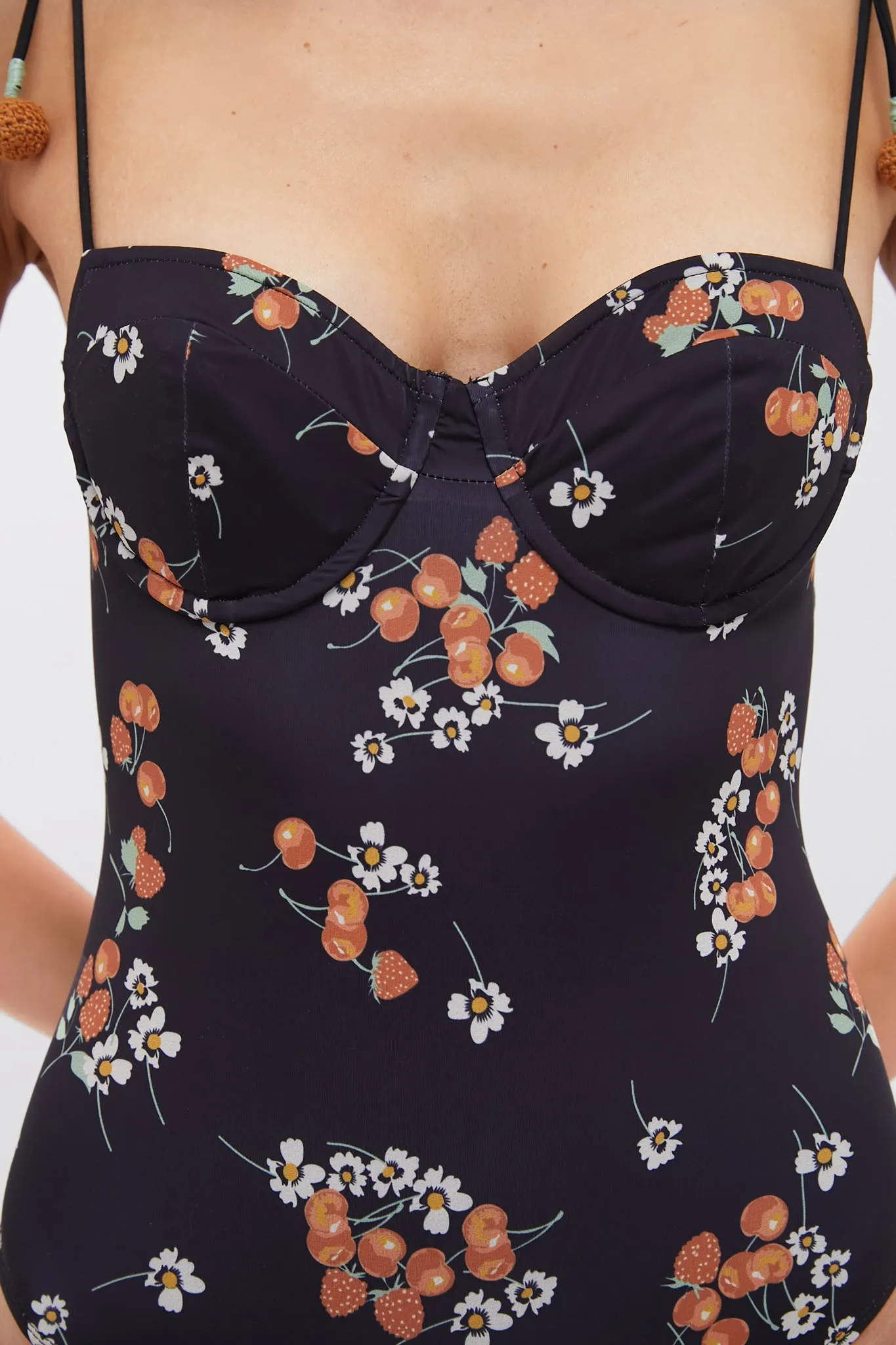 Multi Cerise Cherry Bustier One Piece sold by Tuckernuck product image thumbnail 5