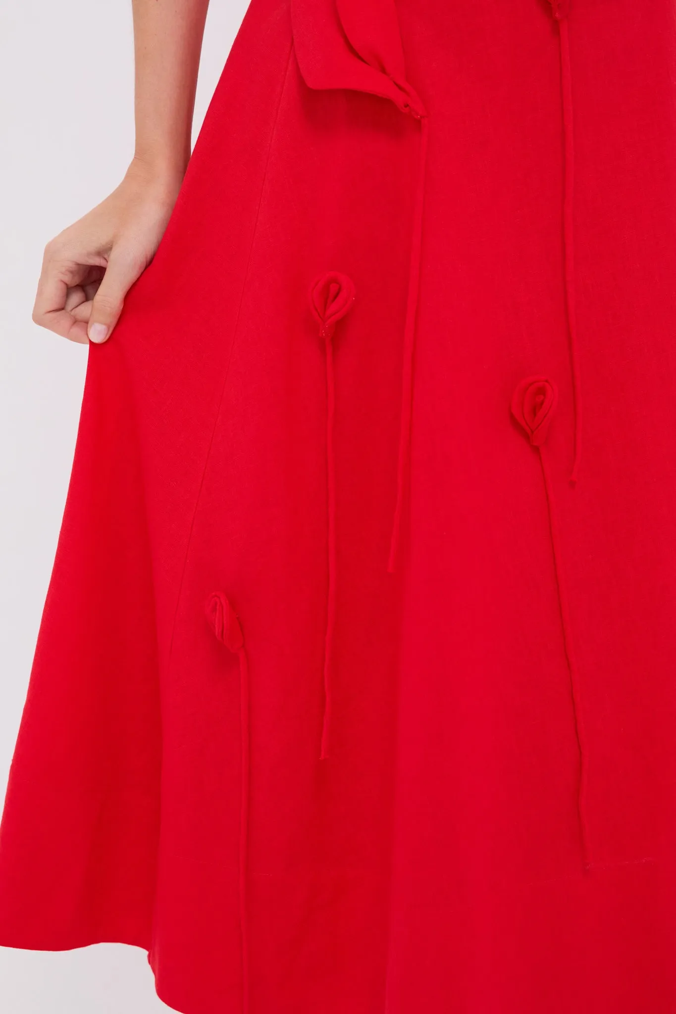 Red Garden Sleeveless Midi Dress sold by Tuckernuck product image thumbnail 5