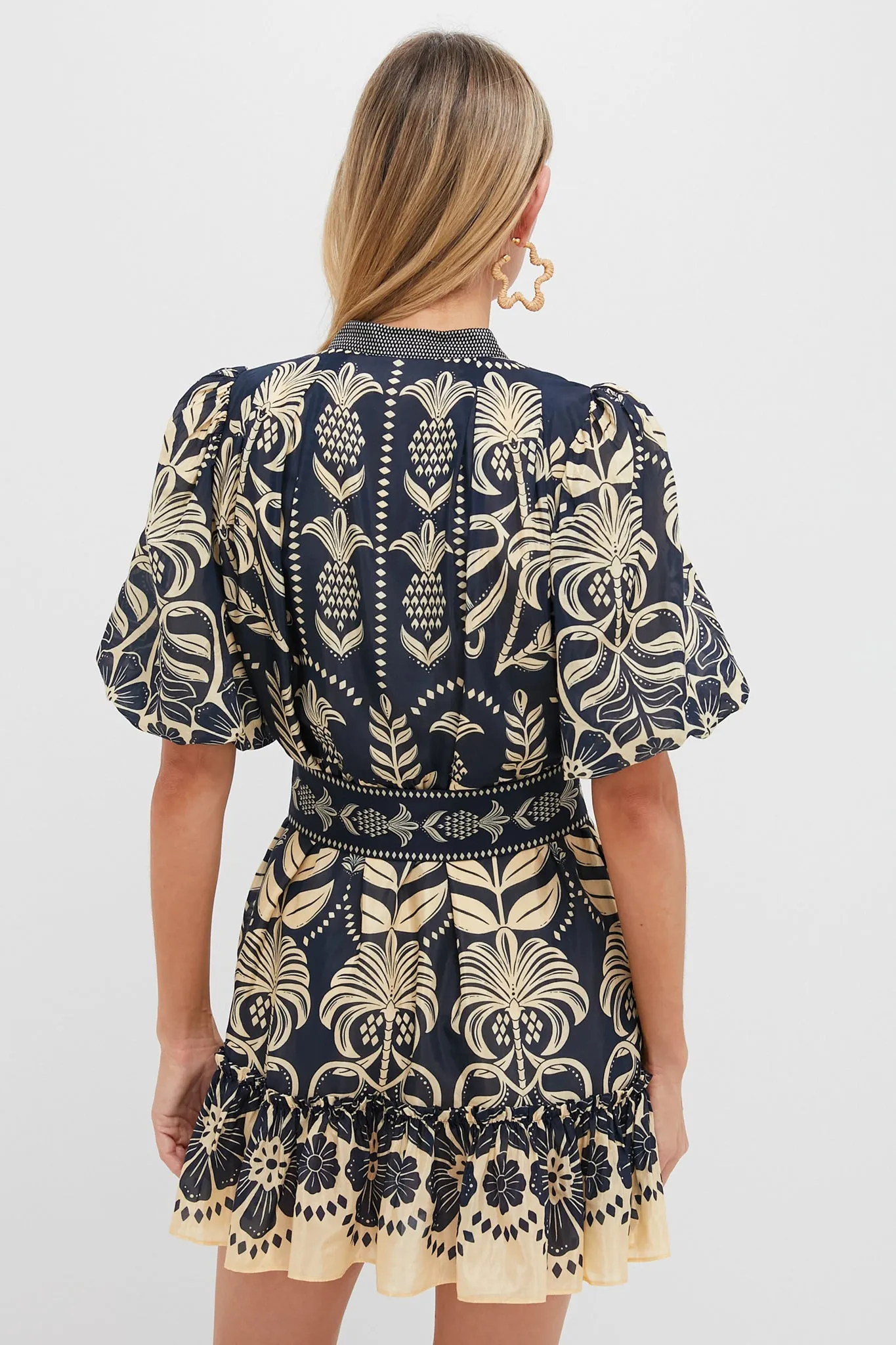 Blue Ainika Tropical Splendor Mini Dress sold by Tuckernuck product image thumbnail 4