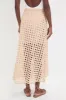 Tan Cotton Eyelet Eve Skirt sold by Tuckernuck