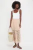 Tan Cotton Eyelet Eve Skirt sold by Tuckernuck