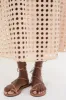 Tan Cotton Eyelet Eve Skirt sold by Tuckernuck