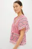 Pink Navy Printed Angel Top sold by Tuckernuck