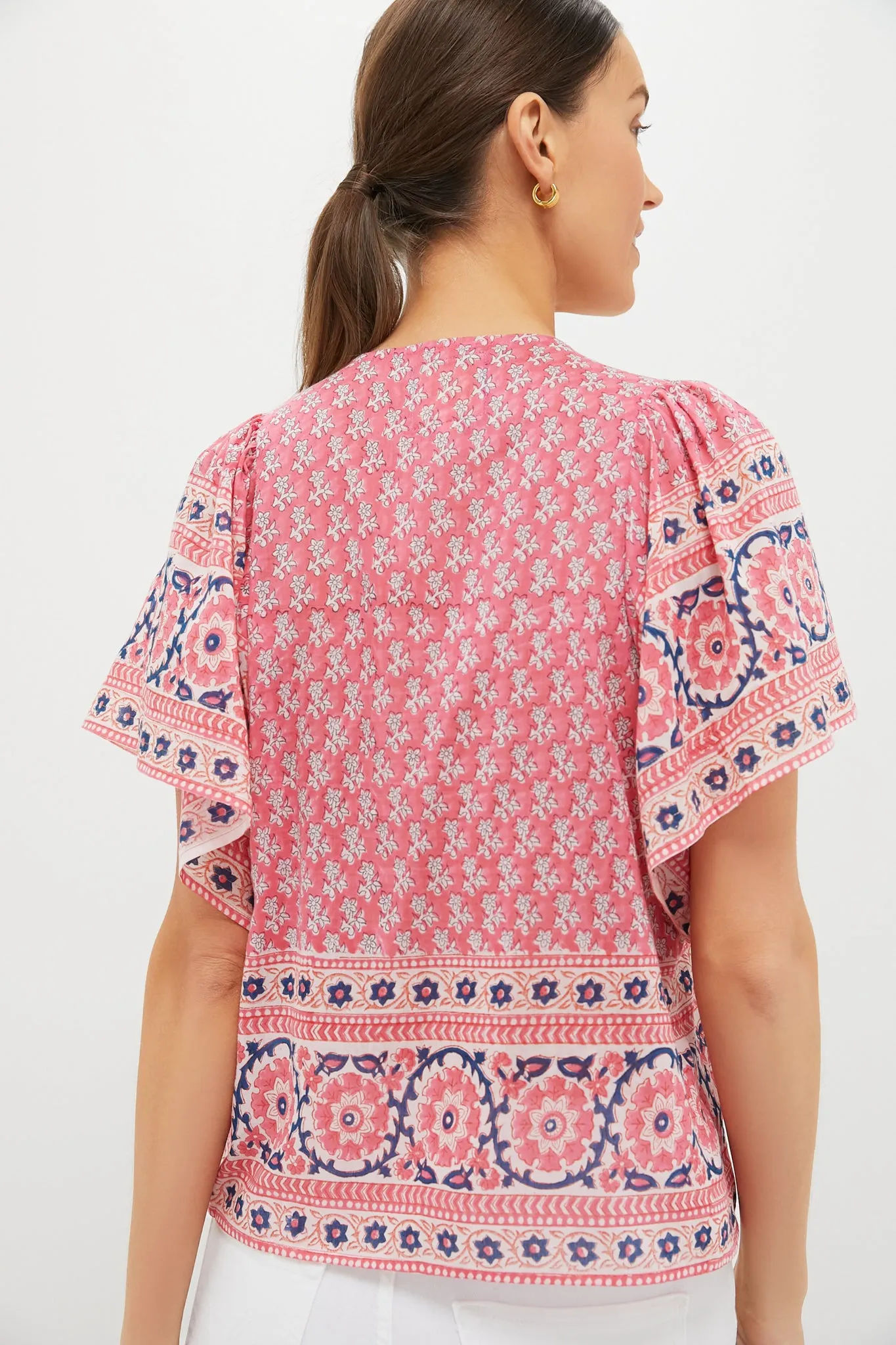 Pink Navy Printed Angel Top sold by Tuckernuck product image thumbnail 4