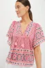 Pink Navy Printed Angel Top sold by Tuckernuck