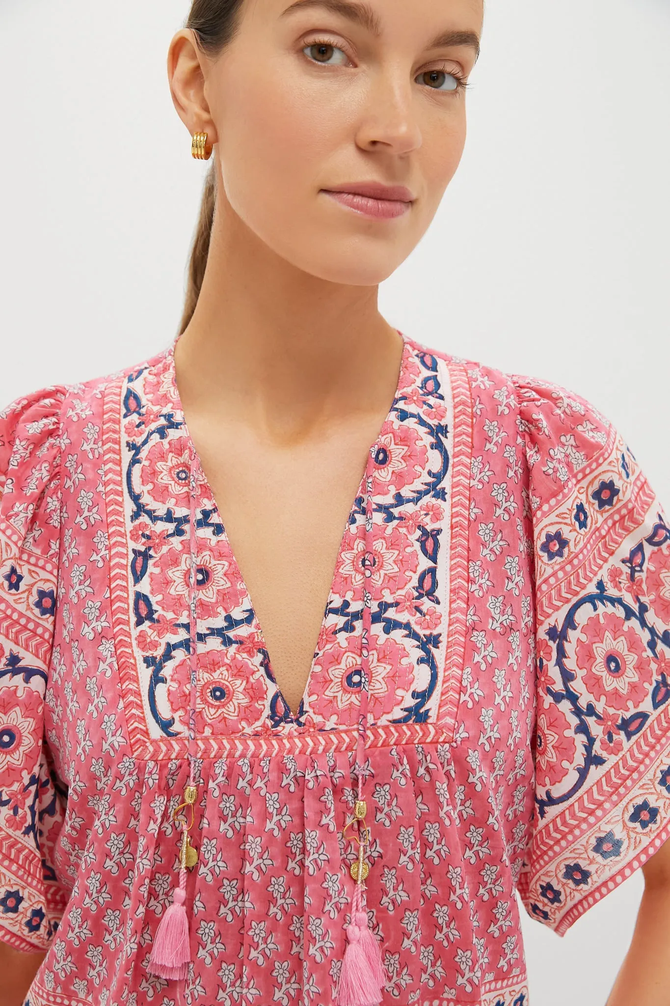 Pink Navy Printed Angel Top sold by Tuckernuck product image thumbnail 5