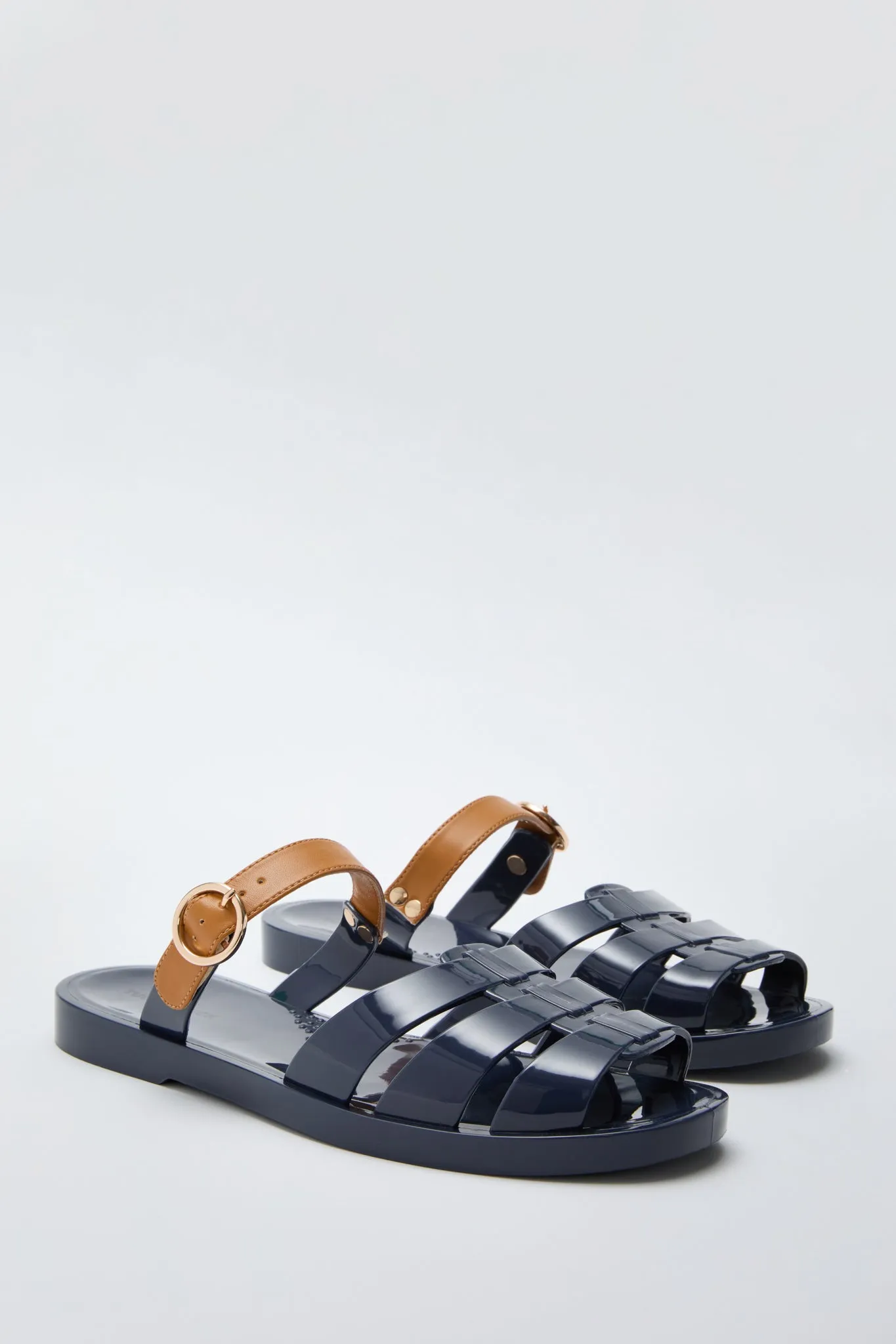 Navy Riley Jelly Sandals sold by Tuckernuck product image thumbnail 4