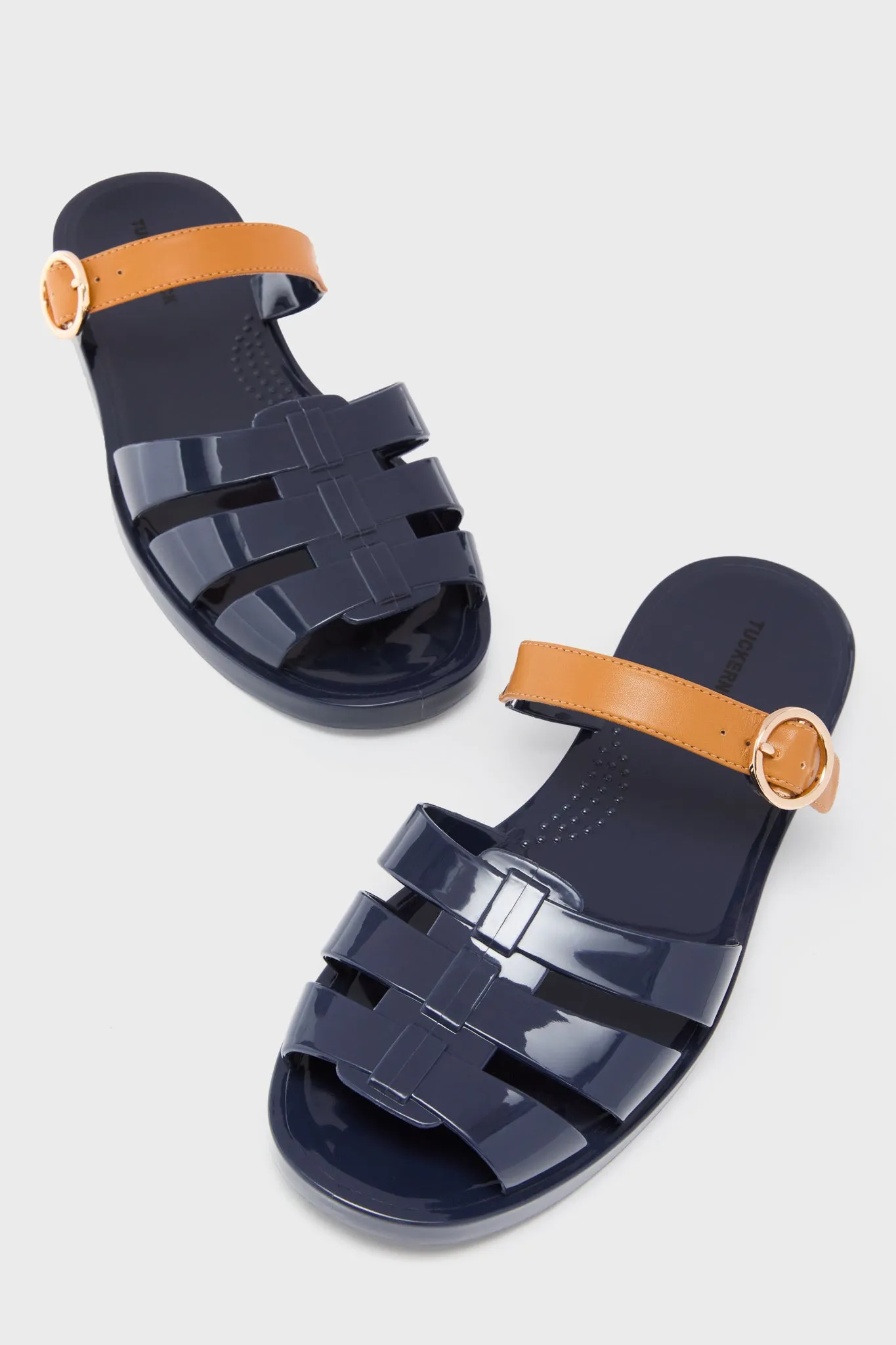 Navy Riley Jelly Sandals sold by Tuckernuck product image thumbnail 5