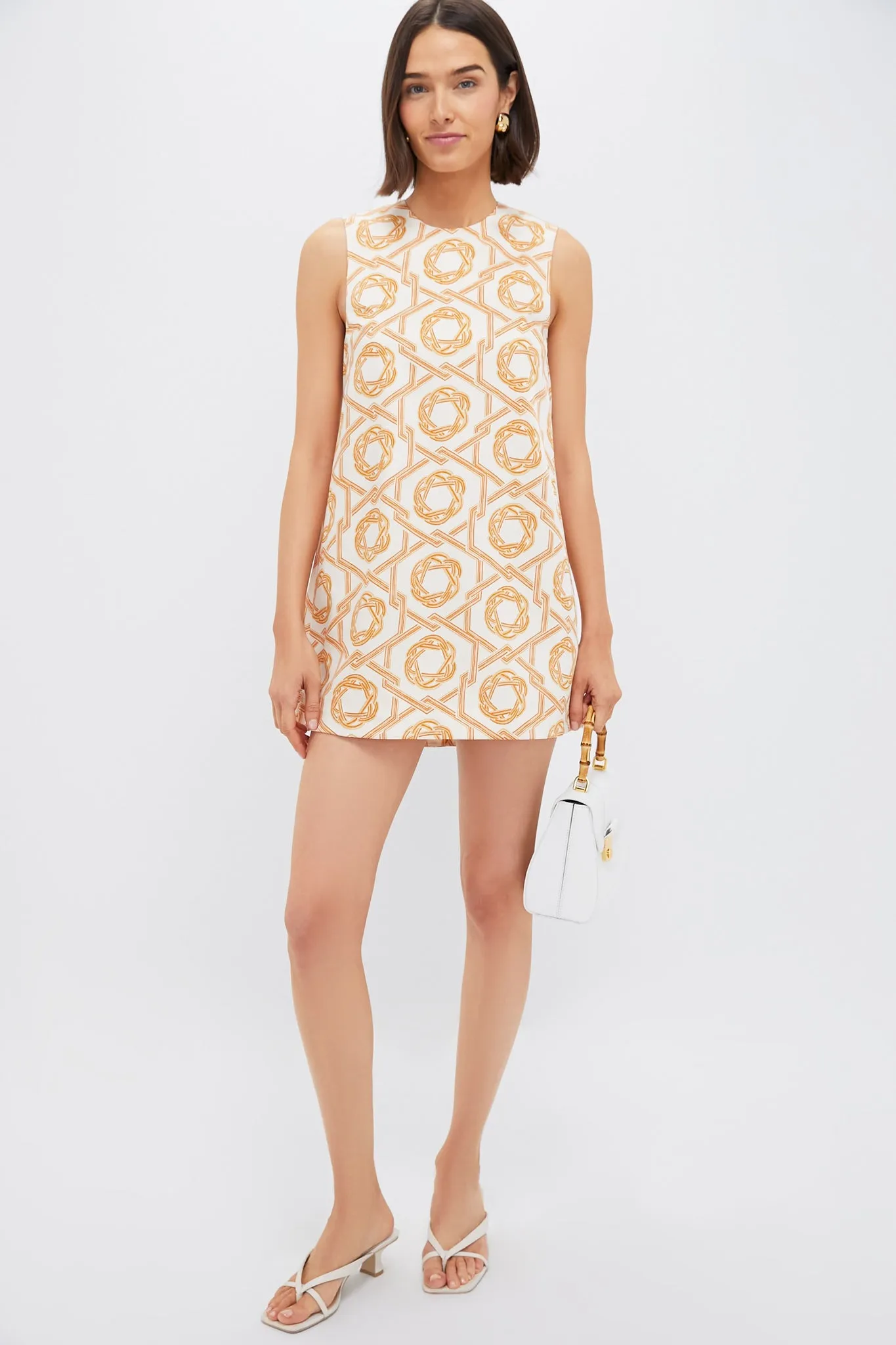 Ivory and Orange Anicka Mini Dress sold by Tuckernuck product image thumbnail 2
