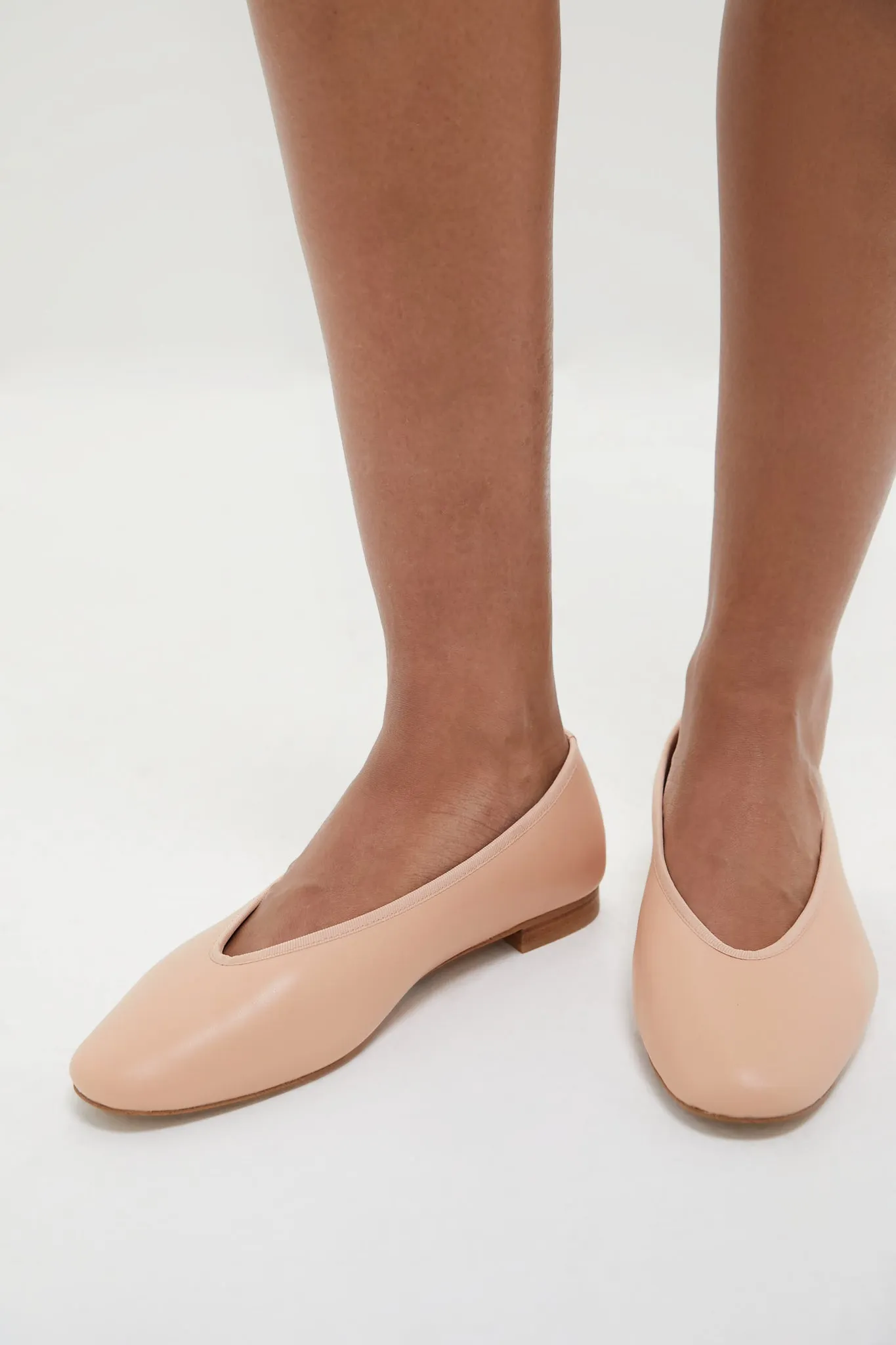 Ballet Pink Leather Nina Flats sold by Tuckernuck product image thumbnail 2