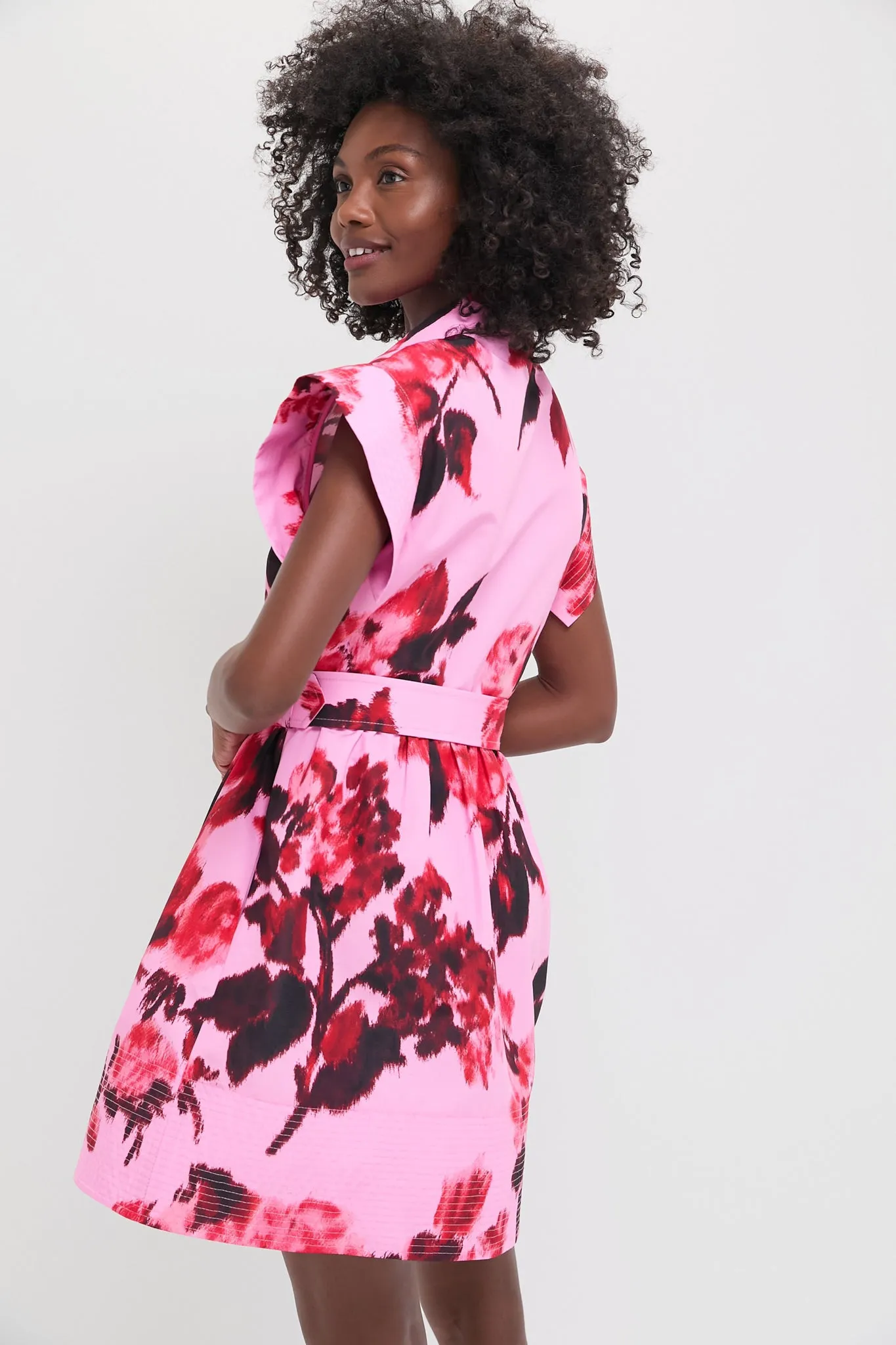 Cerise Blossom Mini Chloe Dress sold by Tuckernuck product image thumbnail 4