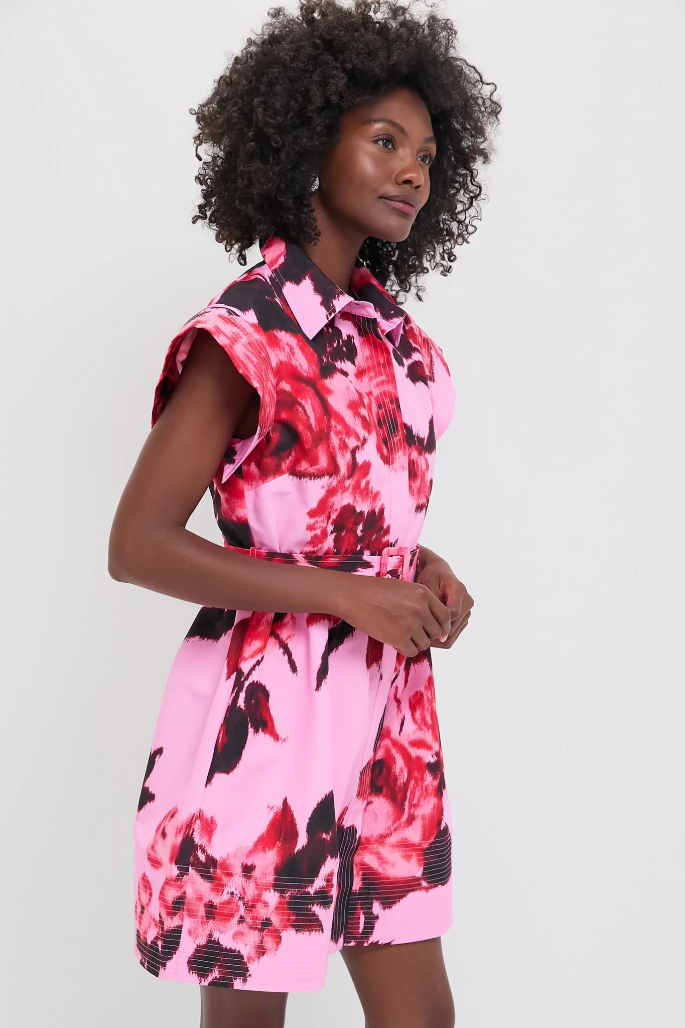 Cerise Blossom Mini Chloe Dress sold by Tuckernuck product image thumbnail 3