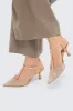 Nude Glitter Mesh Margot Heels sold by Tuckernuck