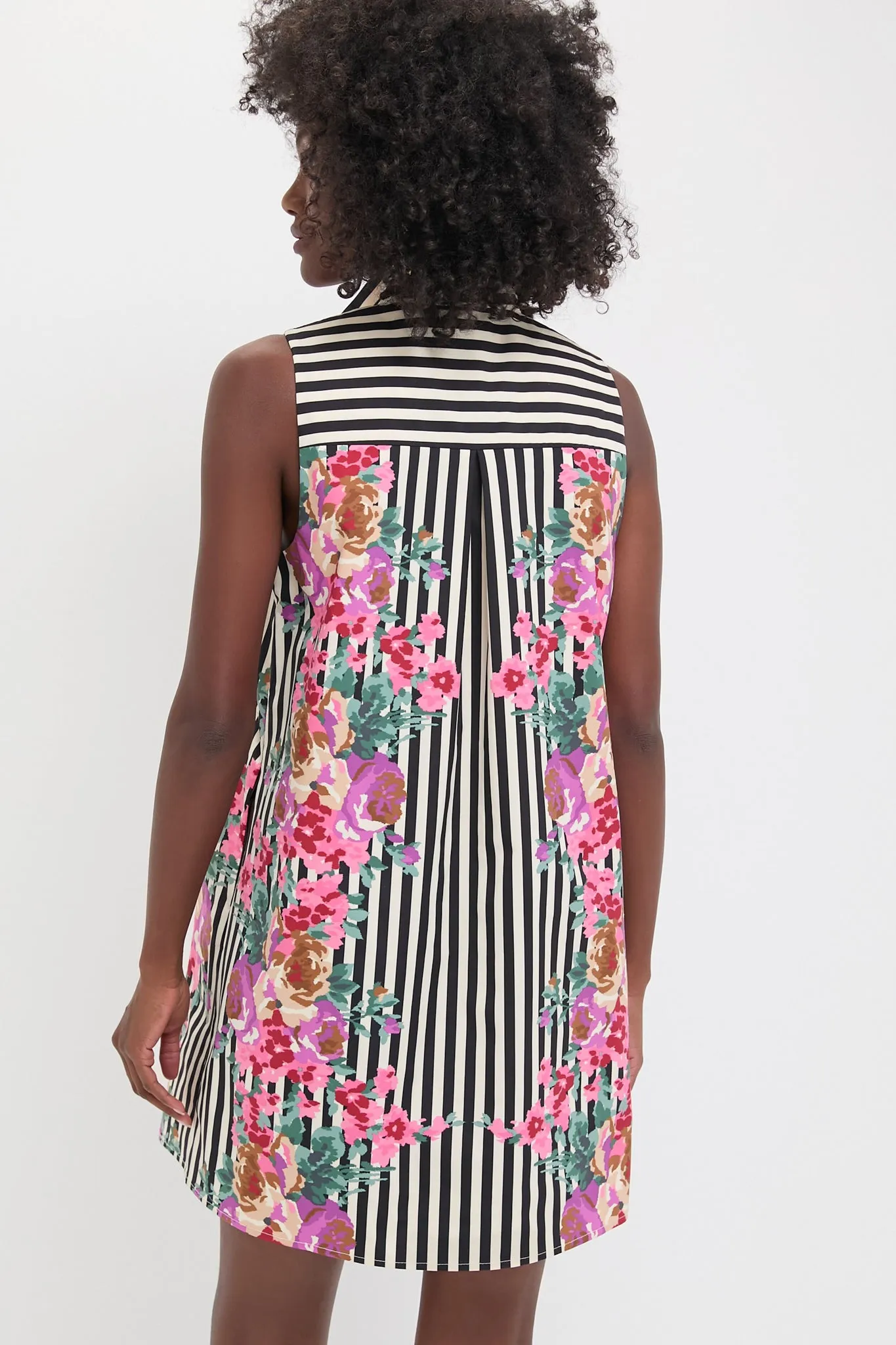 Flowering Trellis Taffeta Sleeveless Charlie Dress sold by Tuckernuck product image thumbnail 4