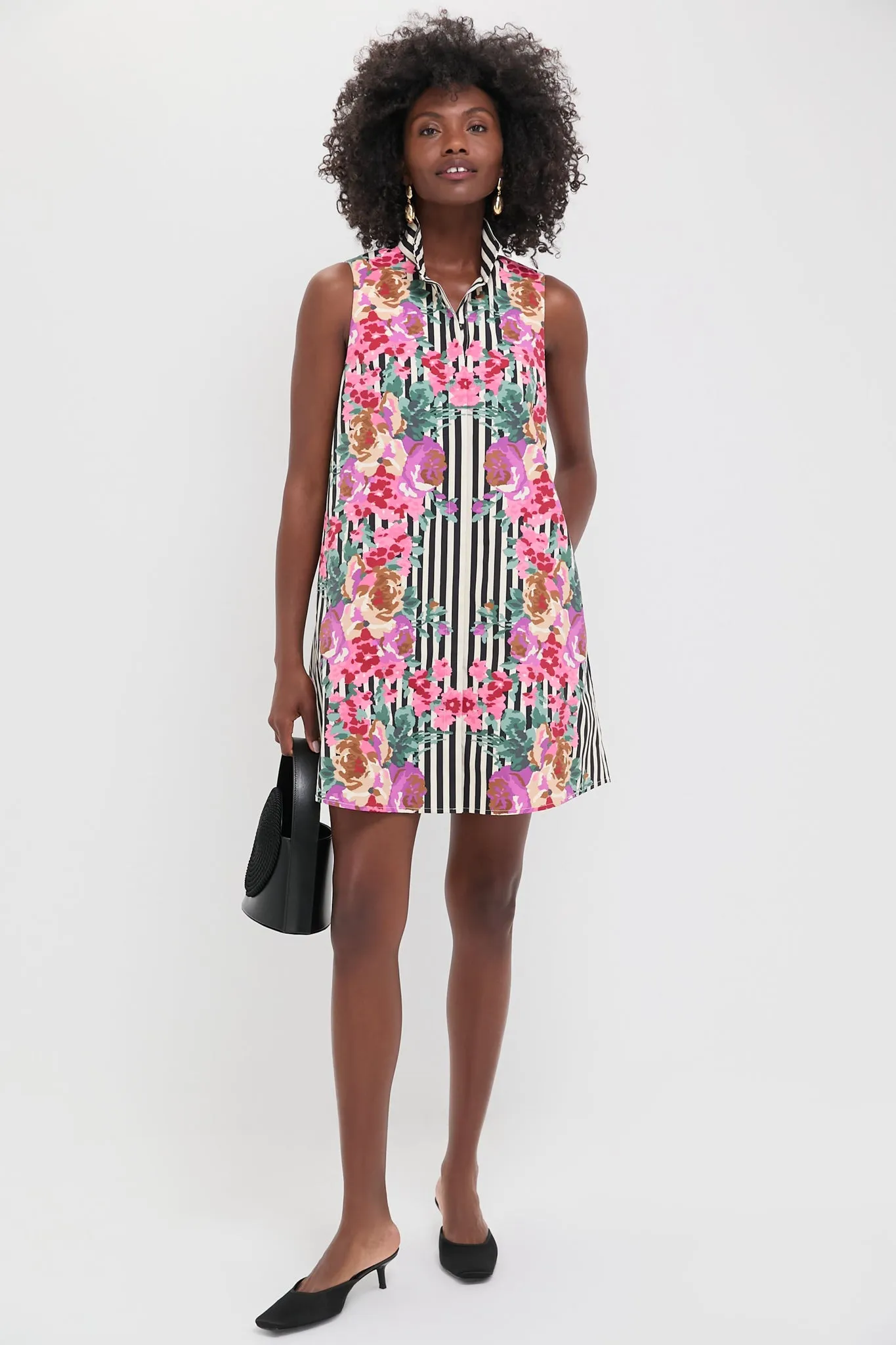 Flowering Trellis Taffeta Sleeveless Charlie Dress sold by Tuckernuck product image thumbnail 2