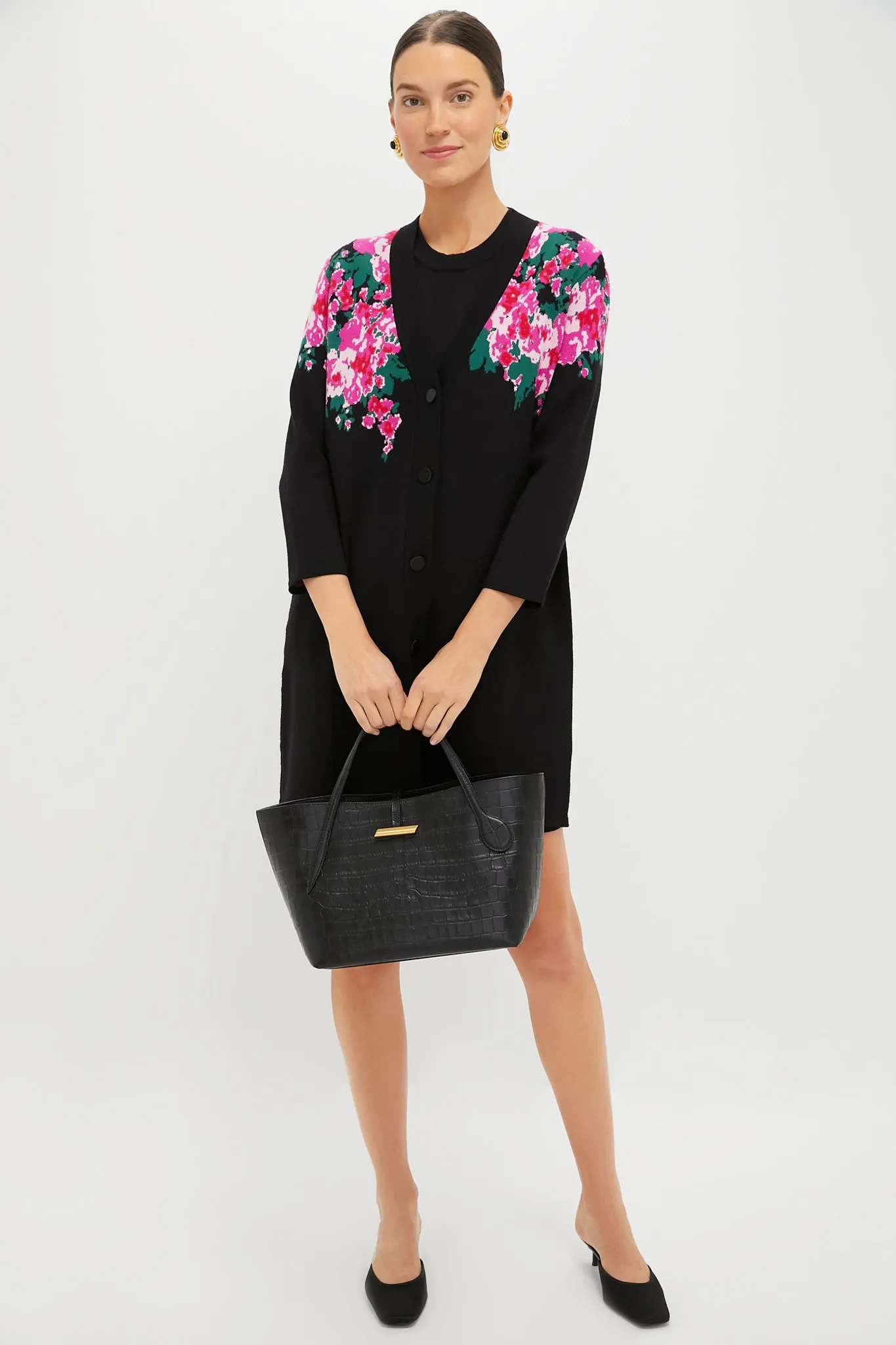 Climbing Roses Knit Jacquard Liv Cardigan sold by Tuckernuck product image thumbnail 2