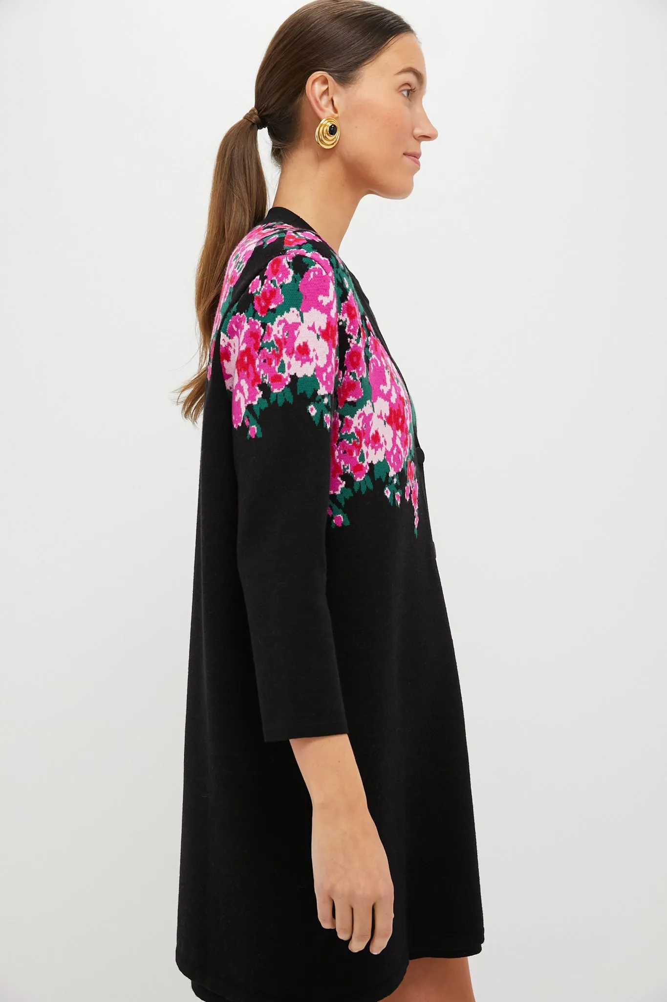 Climbing Roses Knit Jacquard Liv Cardigan sold by Tuckernuck product image thumbnail 3