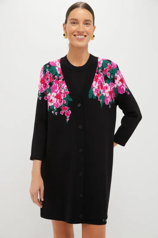 Climbing Roses Knit Jacquard Liv Cardigan sold by Tuckernuck