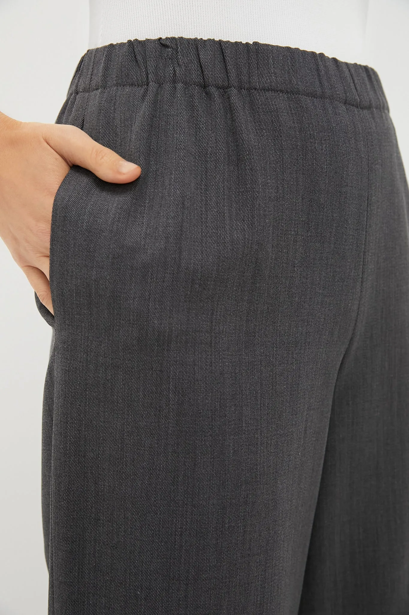Medium Heather Grey Wool Twill Jillian Pant sold by Tuckernuck product image thumbnail 5