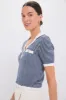 Blue White Stripes Wool Stripe Polo Shirt sold by Tuckernuck
