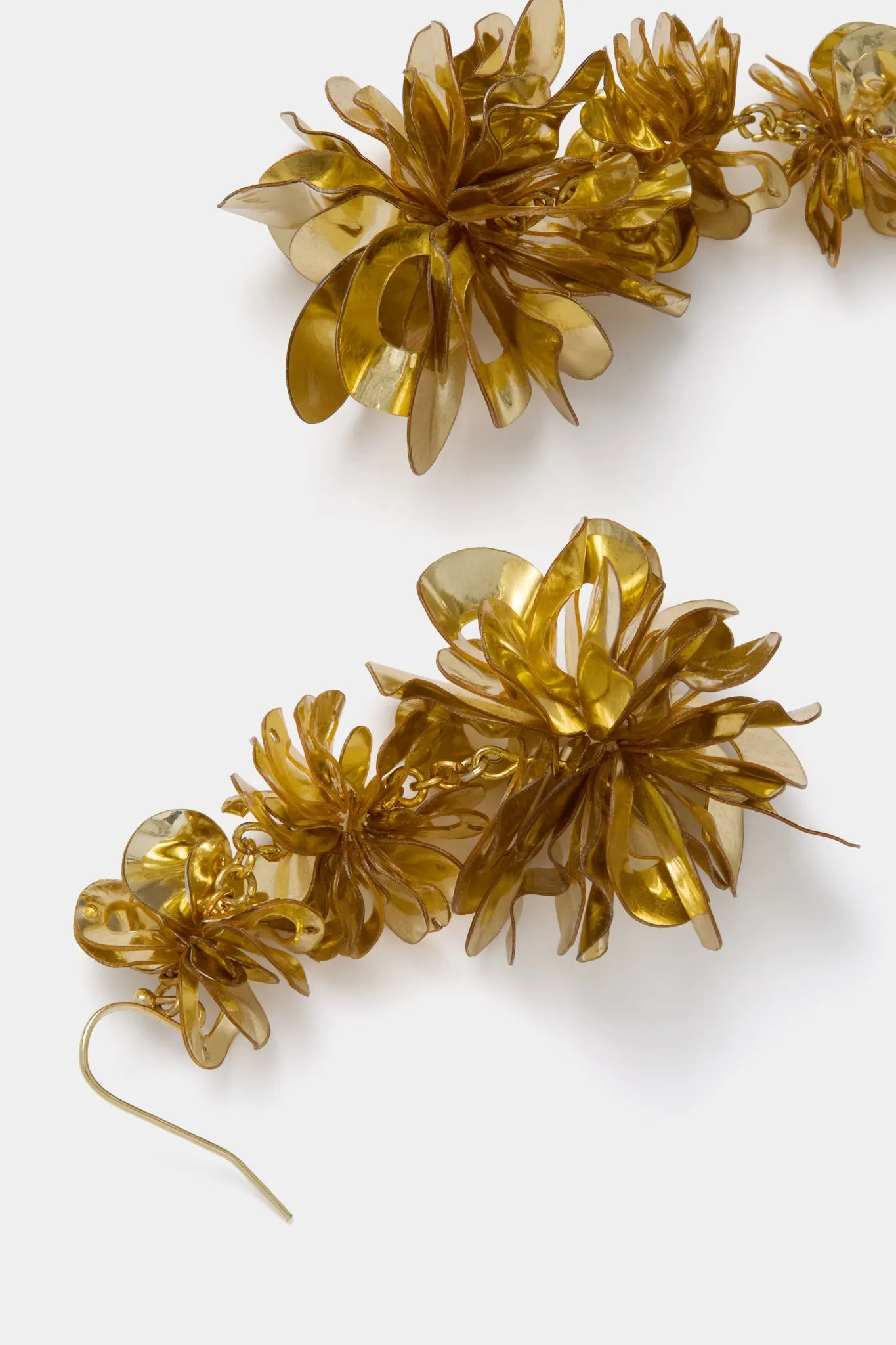 Gold Carmine Triple Drop Earrings sold by Tuckernuck product image thumbnail 4