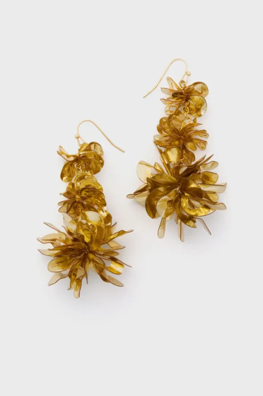 Gold Carmine Triple Drop Earrings sold by Tuckernuck