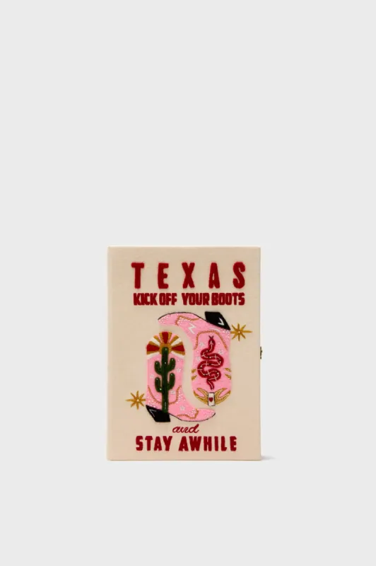 Texas Boots Book Clutch sold by Tuckernuck