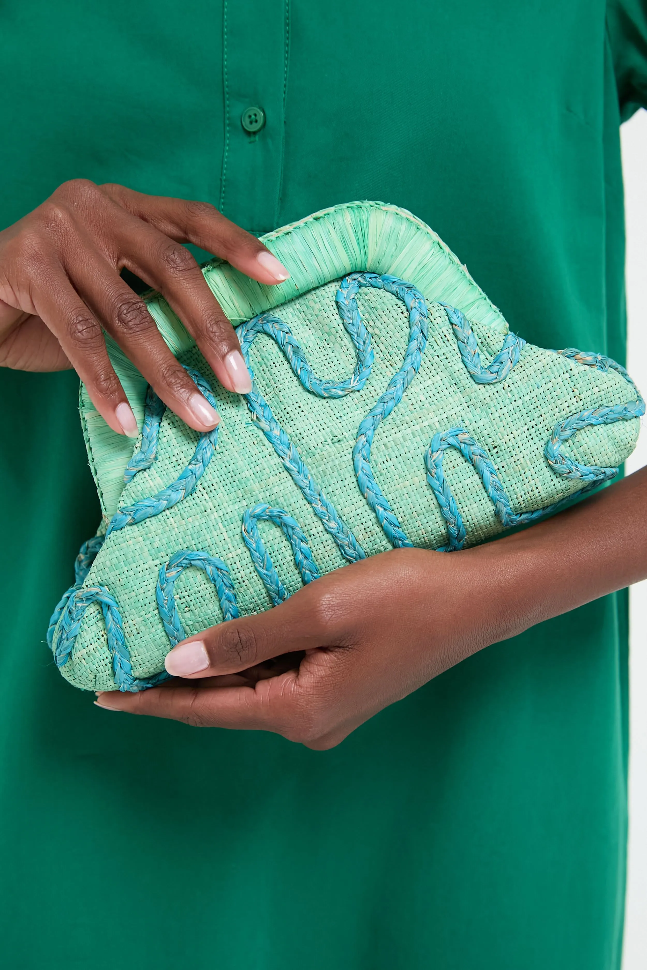 Green Noemi Clutch sold by Tuckernuck product image thumbnail 2