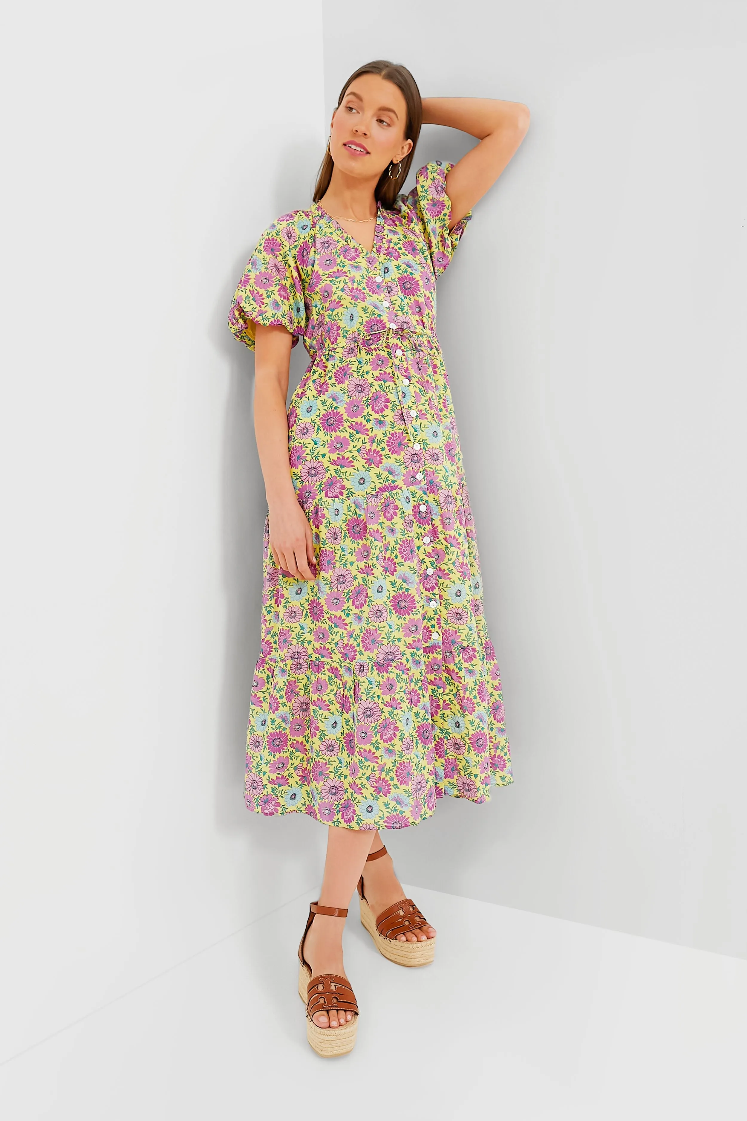 Lemon Poppy Dress sold by Tuckernuck