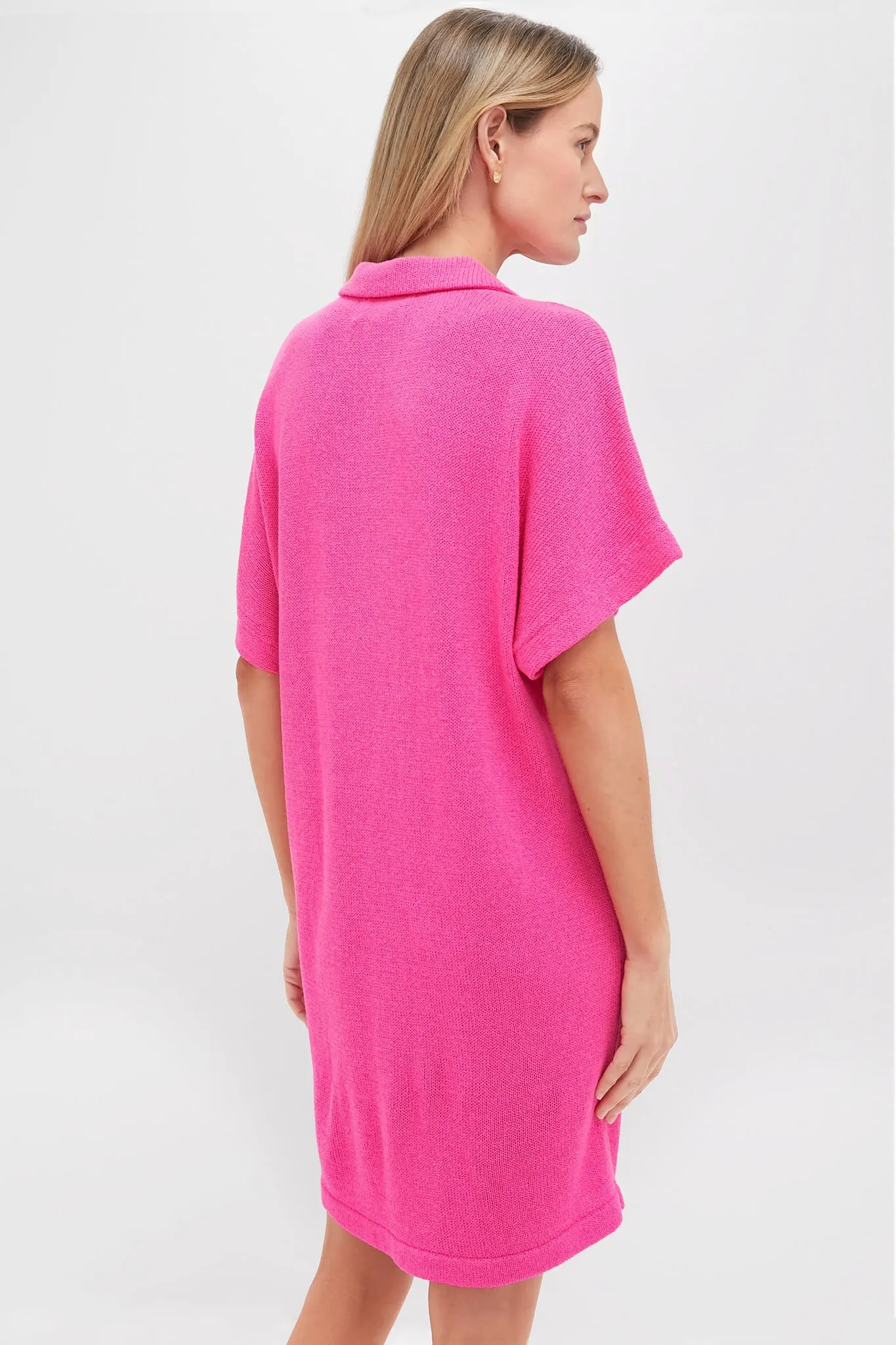 Hot Pink Maren Mini Polo Dress sold by Tuckernuck product image thumbnail 4