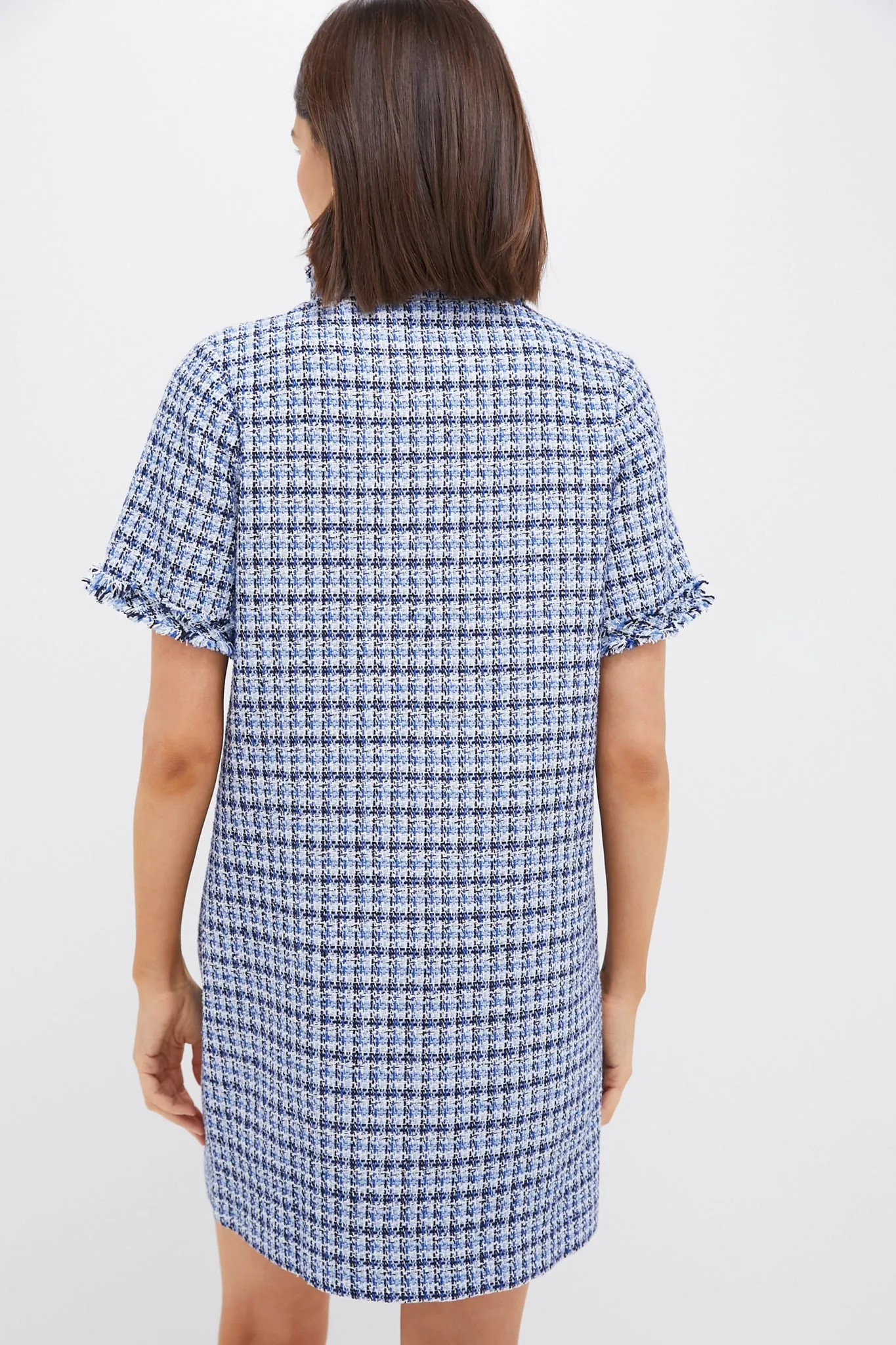 Blue Multi Tweed Ophelia Dress sold by Tuckernuck product image thumbnail 4