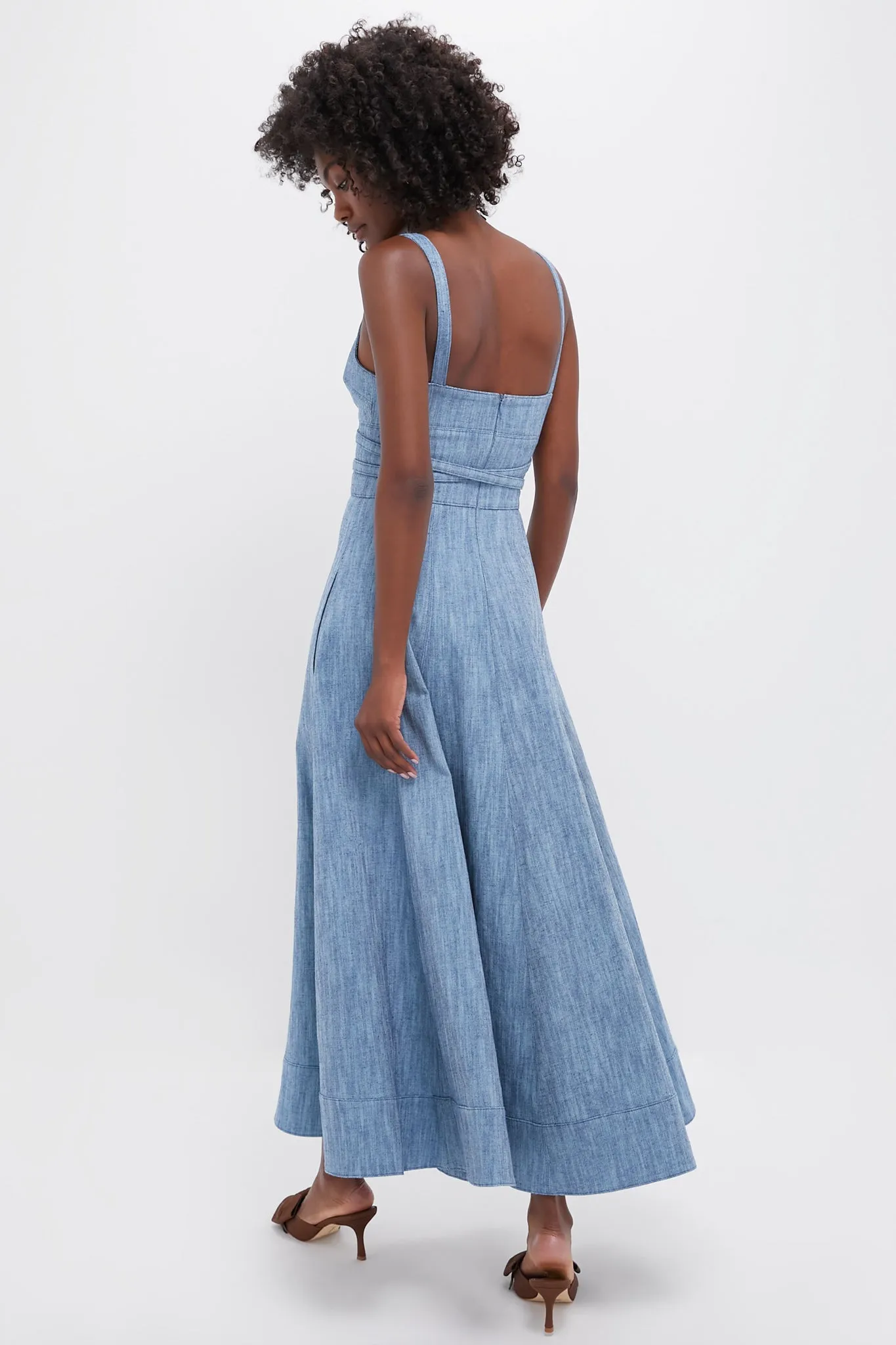 Stone Blue Sirene Maxi Dress sold by Tuckernuck product image thumbnail 4