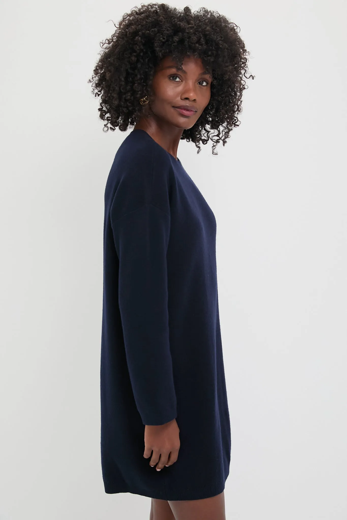 Navy Vivianne Crewneck Dress sold by Tuckernuck product image thumbnail 3