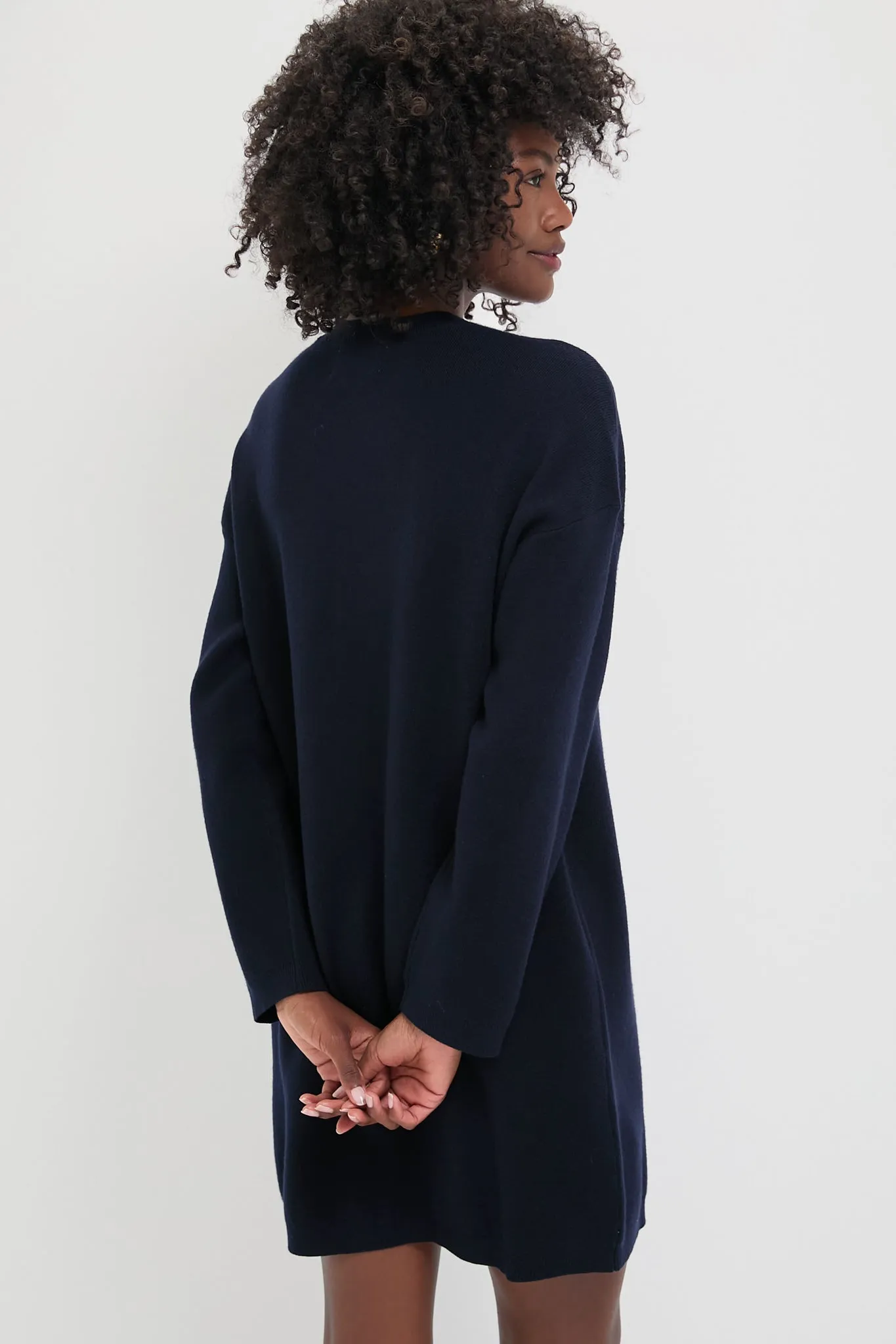 Navy Vivianne Crewneck Dress sold by Tuckernuck product image thumbnail 4