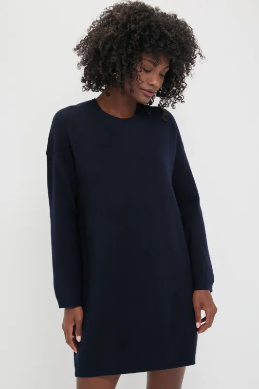 Navy Vivianne Crewneck Dress sold by Tuckernuck