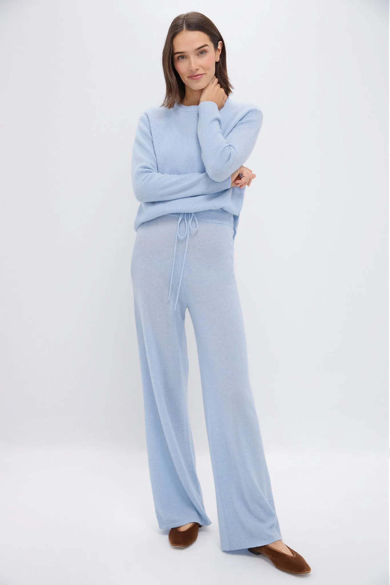 Ice Blue Cashmere Jane Pant sold by Tuckernuck