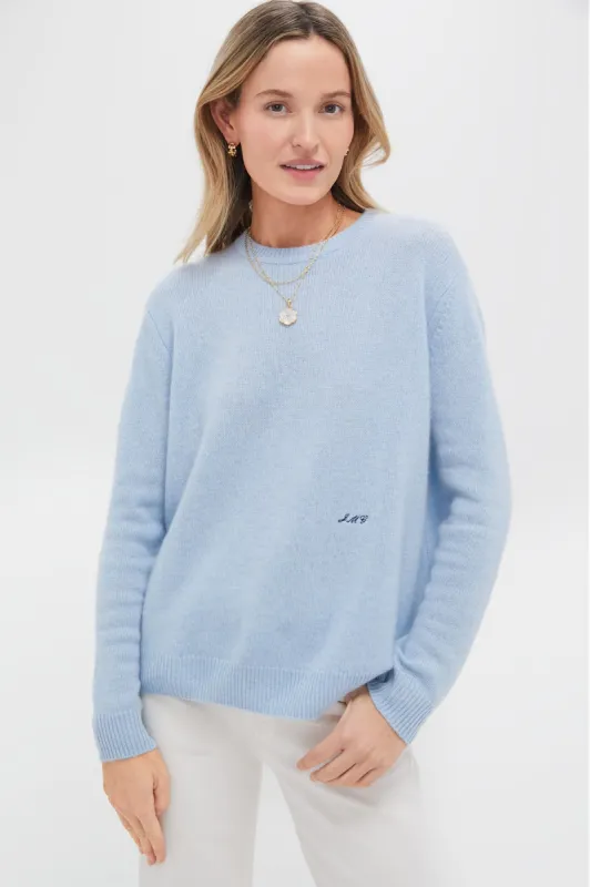 Ice Blue Cashmere Bodie Boyfriend Crewneck sold by Tuckernuck