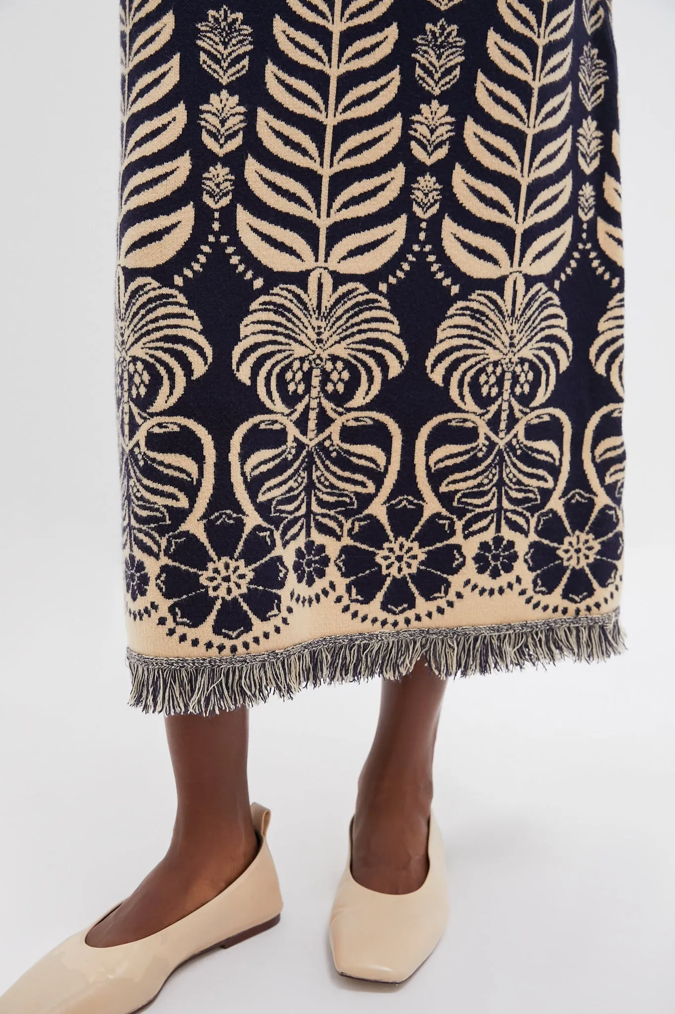 Blue Knit Ainika Tropical Splendor Skirt sold by Tuckernuck product image thumbnail 5