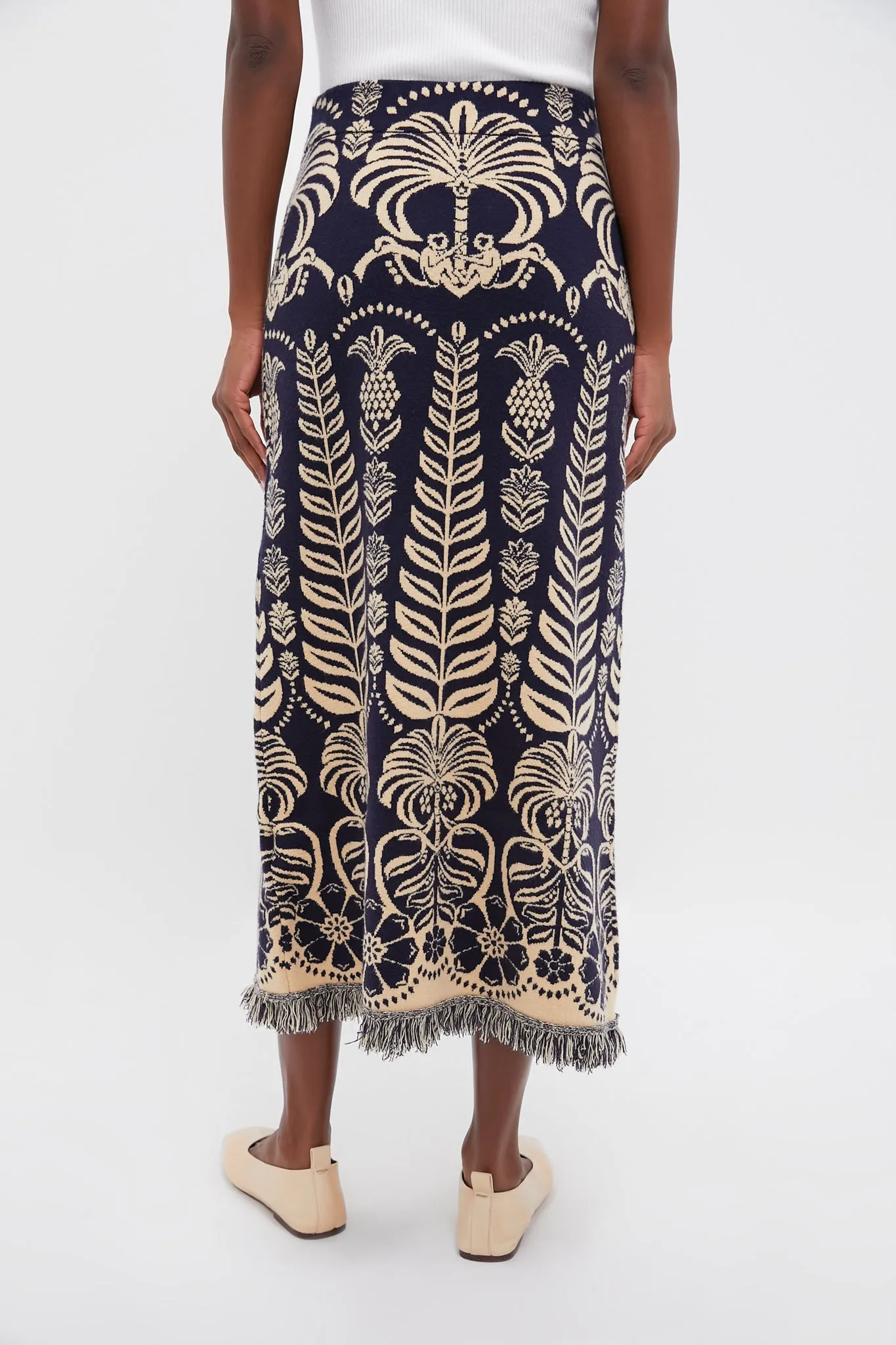 Blue Knit Ainika Tropical Splendor Skirt sold by Tuckernuck product image thumbnail 4