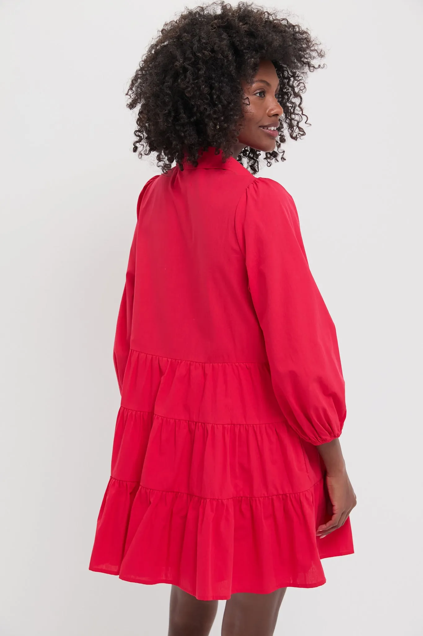 Hibiscus Red Mabel Mini Dress sold by Tuckernuck product image thumbnail 4