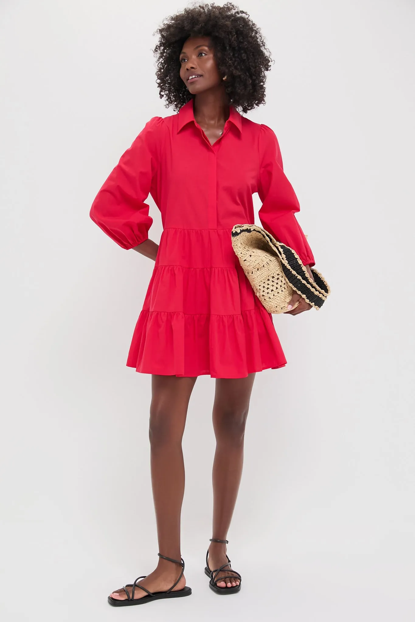 Hibiscus Red Mabel Mini Dress sold by Tuckernuck product image thumbnail 2