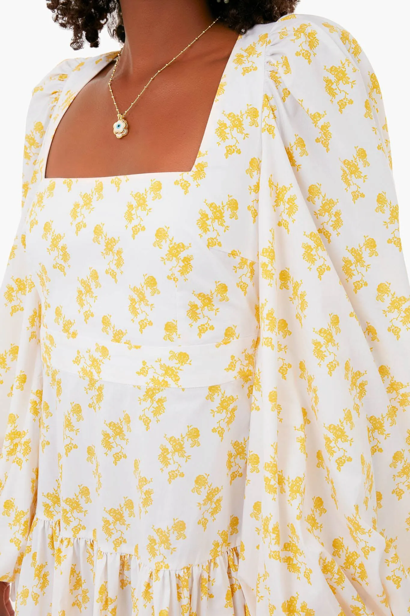 Yellow Vacation Spot Floral Julian Dress sold by Tuckernuck product image thumbnail 5