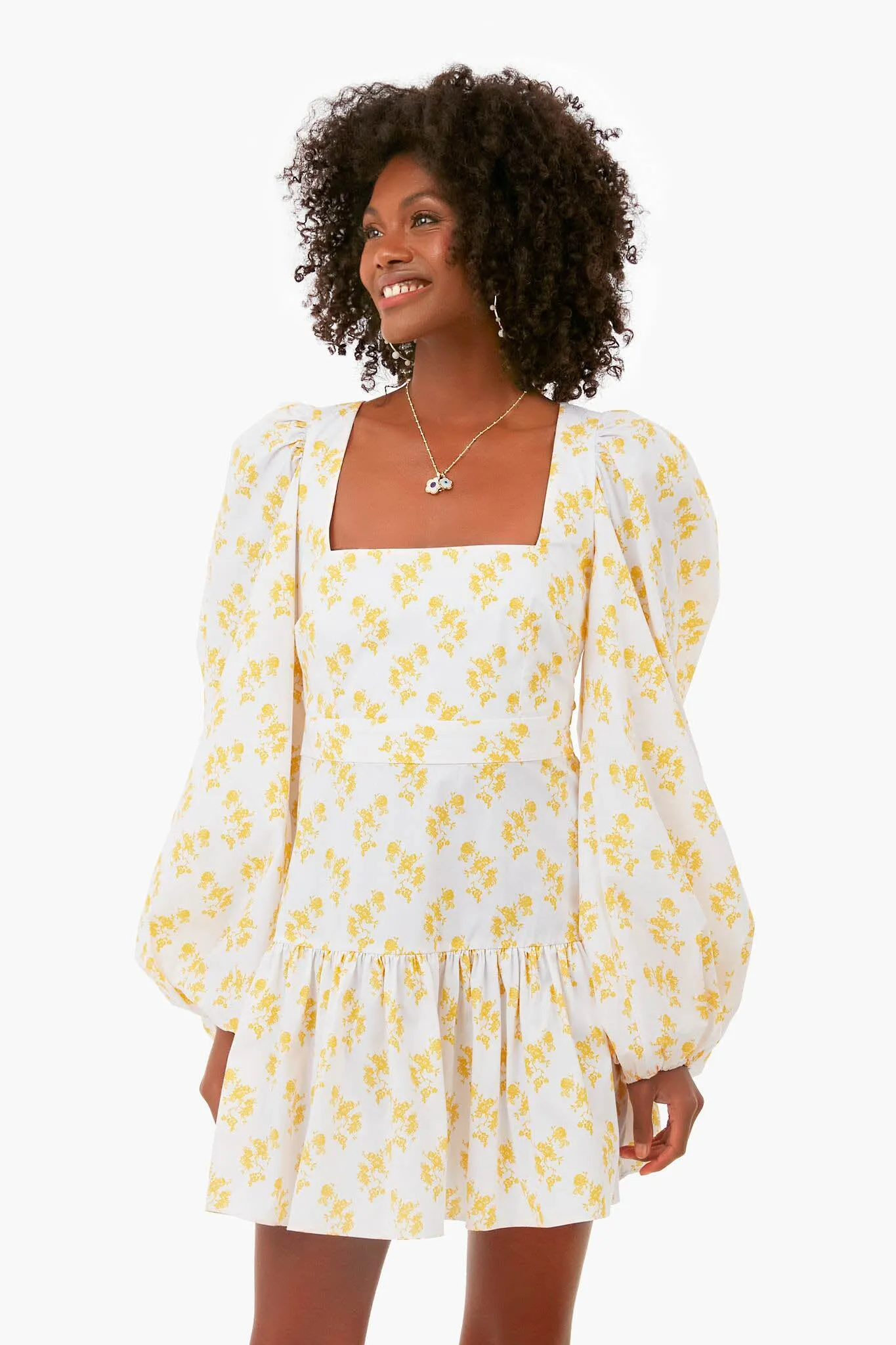 Yellow Vacation Spot Floral Julian Dress sold by Tuckernuck product image thumbnail 2