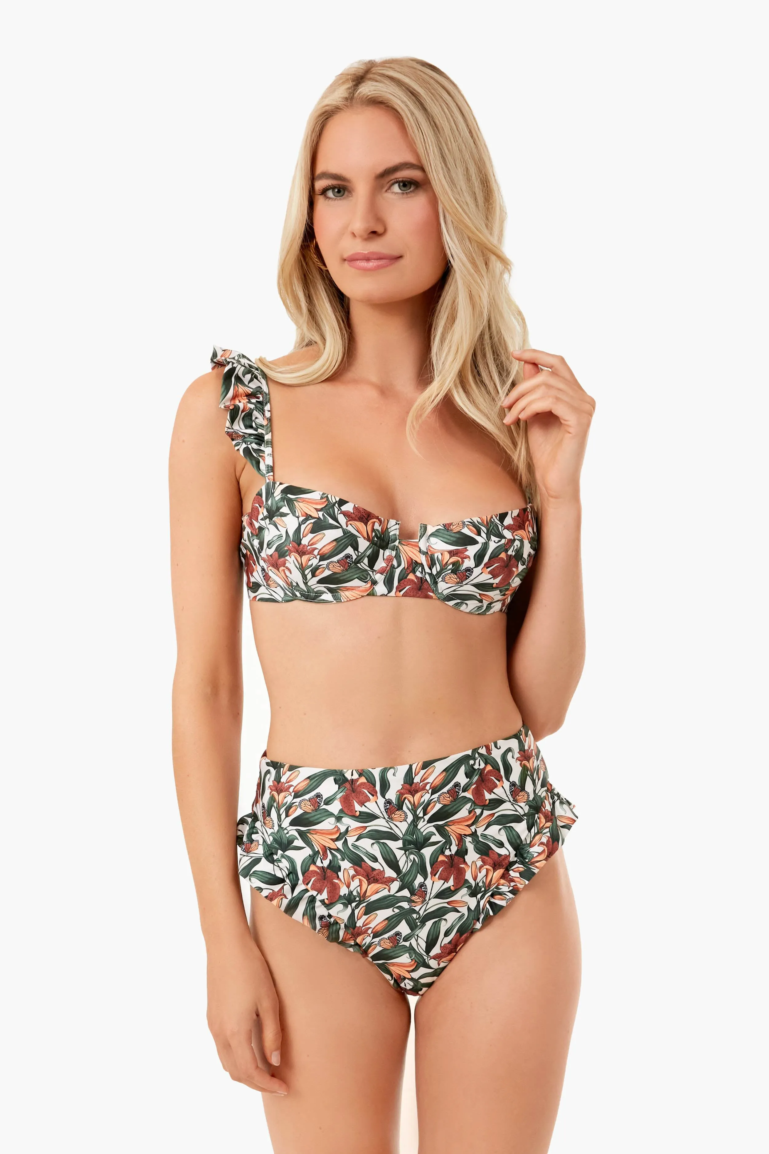 Monarca Crema Kiwi Bikini Top sold by Tuckernuck