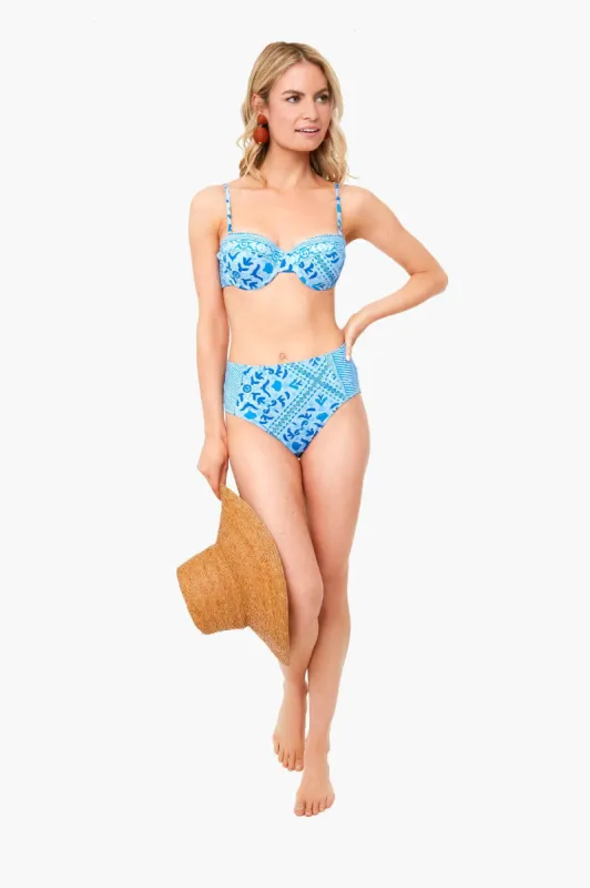 Calm Water High Waist Bikini Bottom sold by Tuckernuck