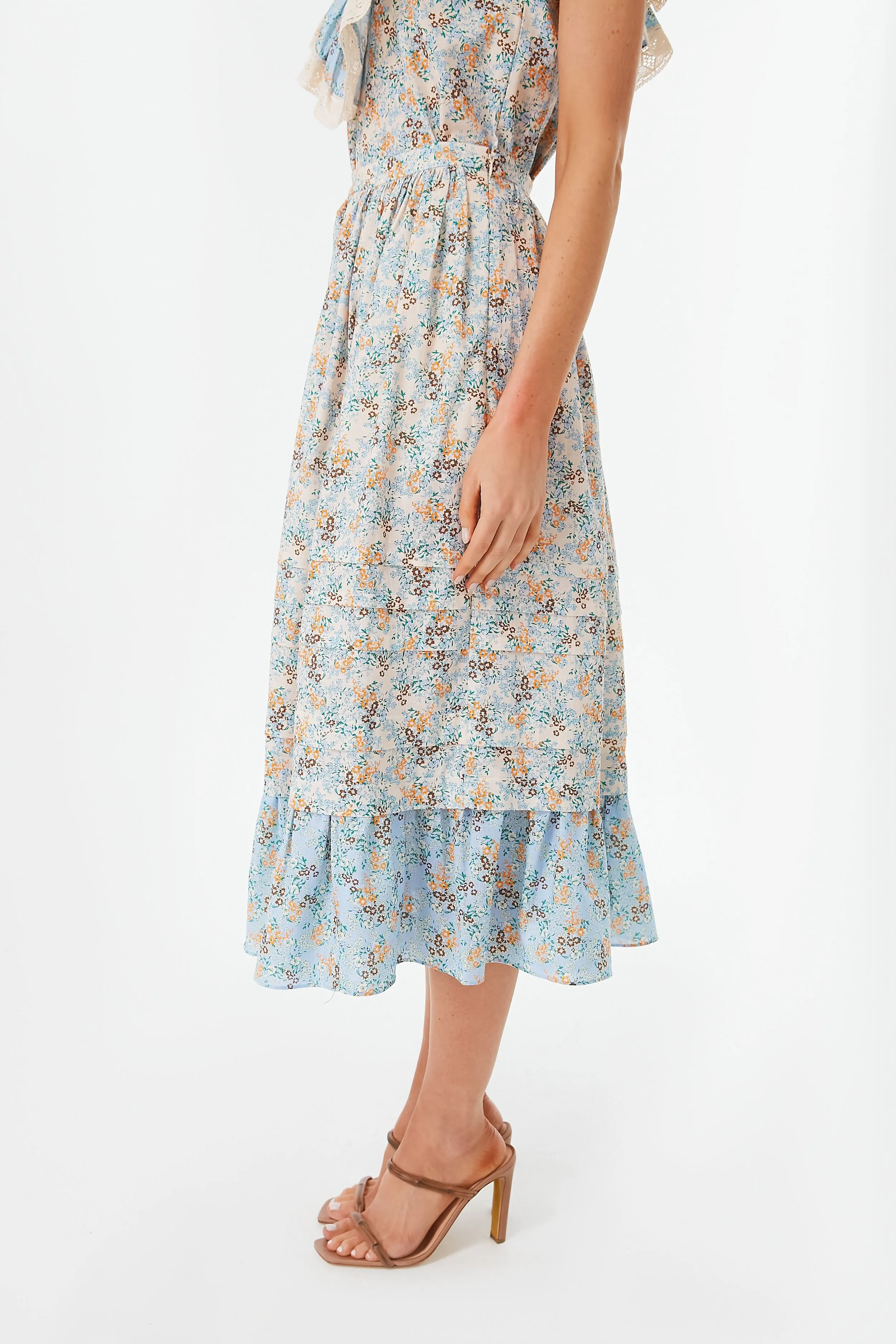 Ditsy Floral Combo Cabana Skirt sold by Tuckernuck product image thumbnail 3