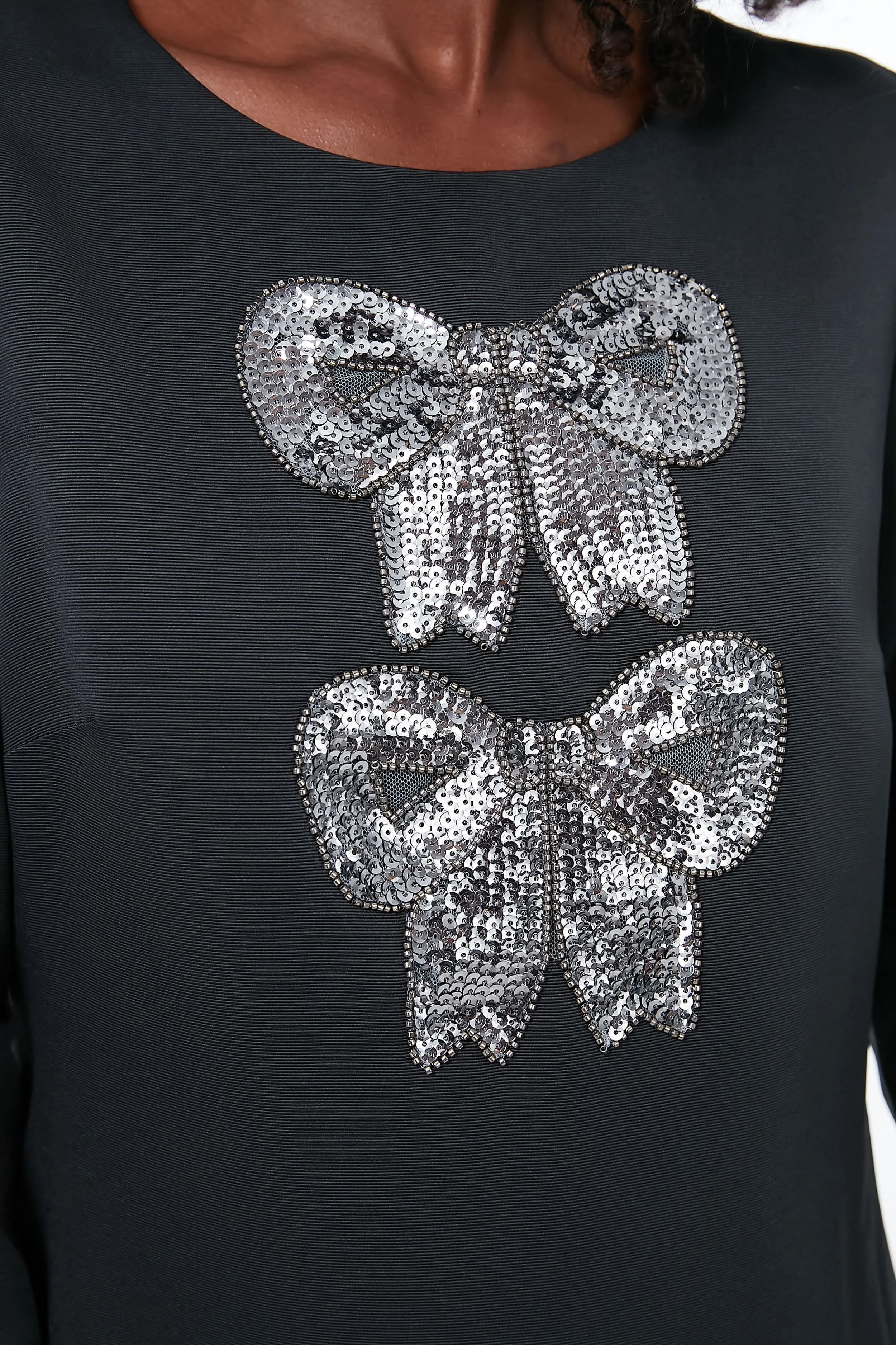 Black Bow Mini Dress sold by Tuckernuck product image thumbnail 5