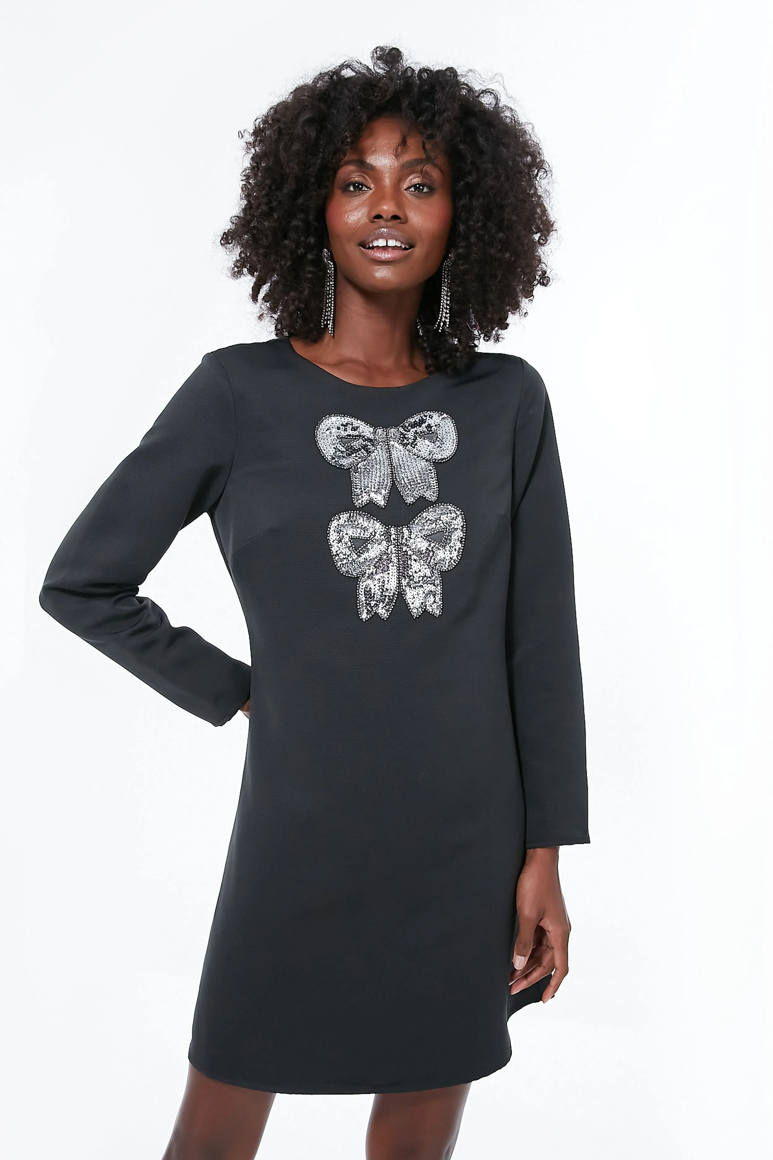 Black Bow Mini Dress sold by Tuckernuck product image thumbnail 2